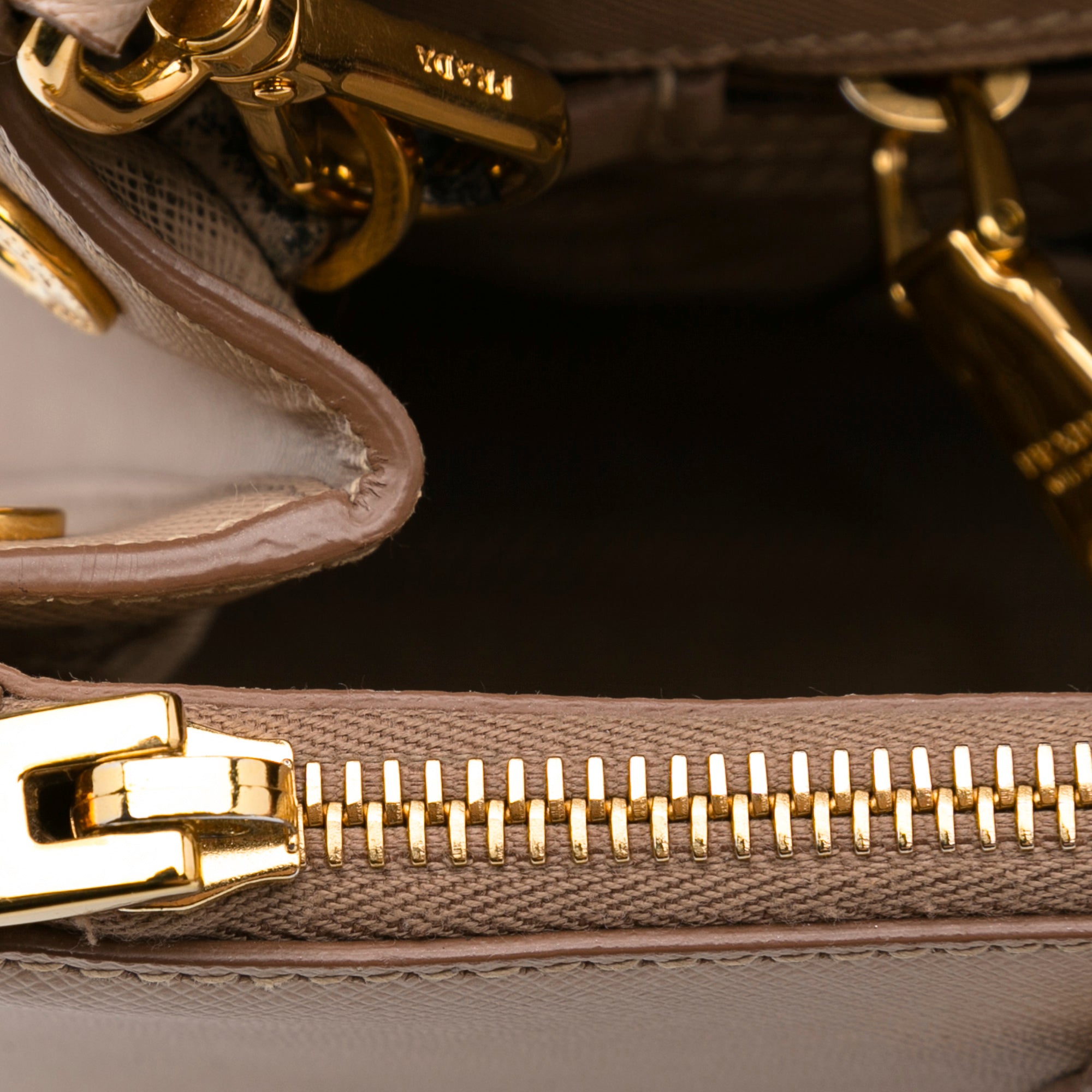 Prada Saffiano Lux Galleria Astrology Double Zip Handbag (SHG