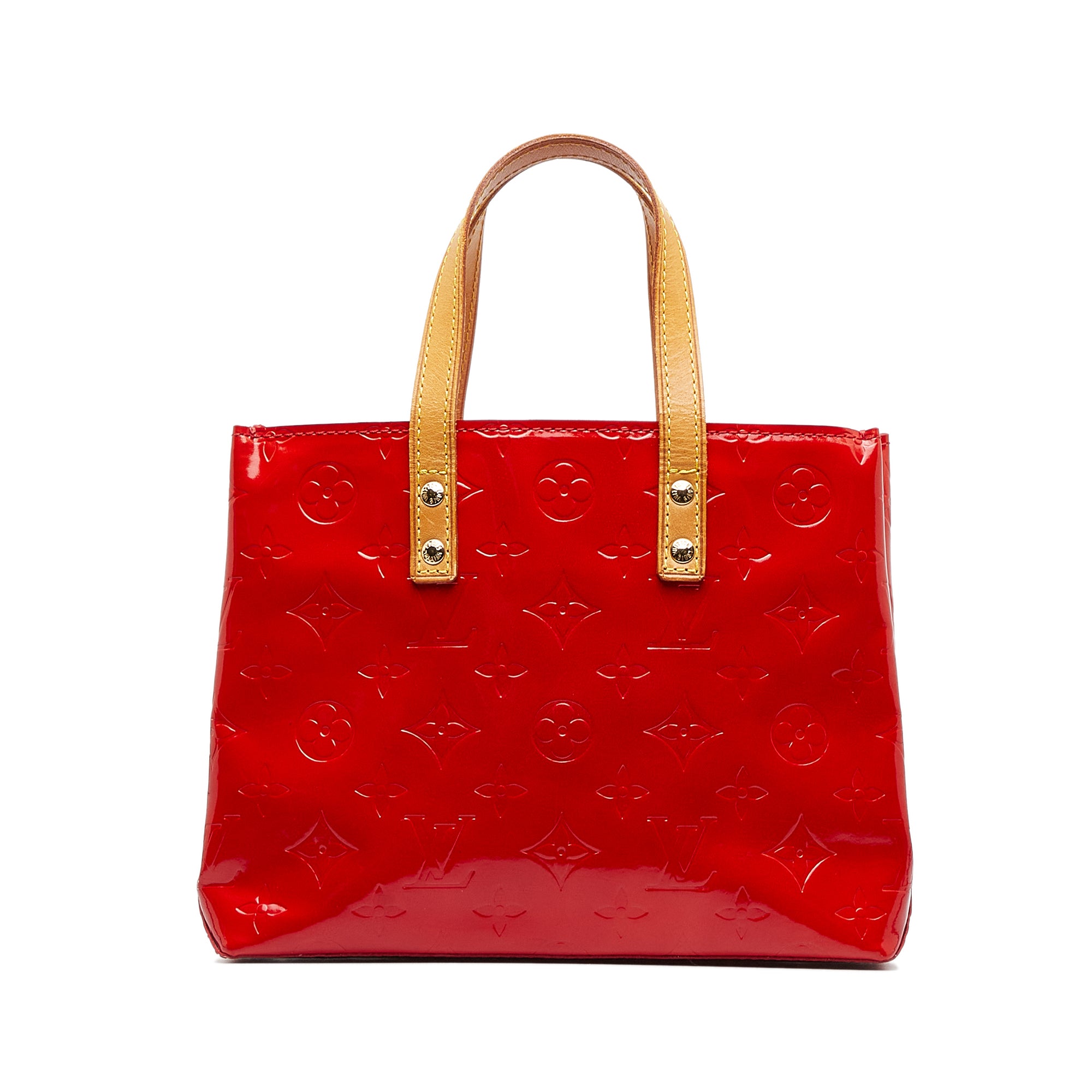 Louis Vuitton Red Monogram Vernis Reade PM Bag Louis Vuitton