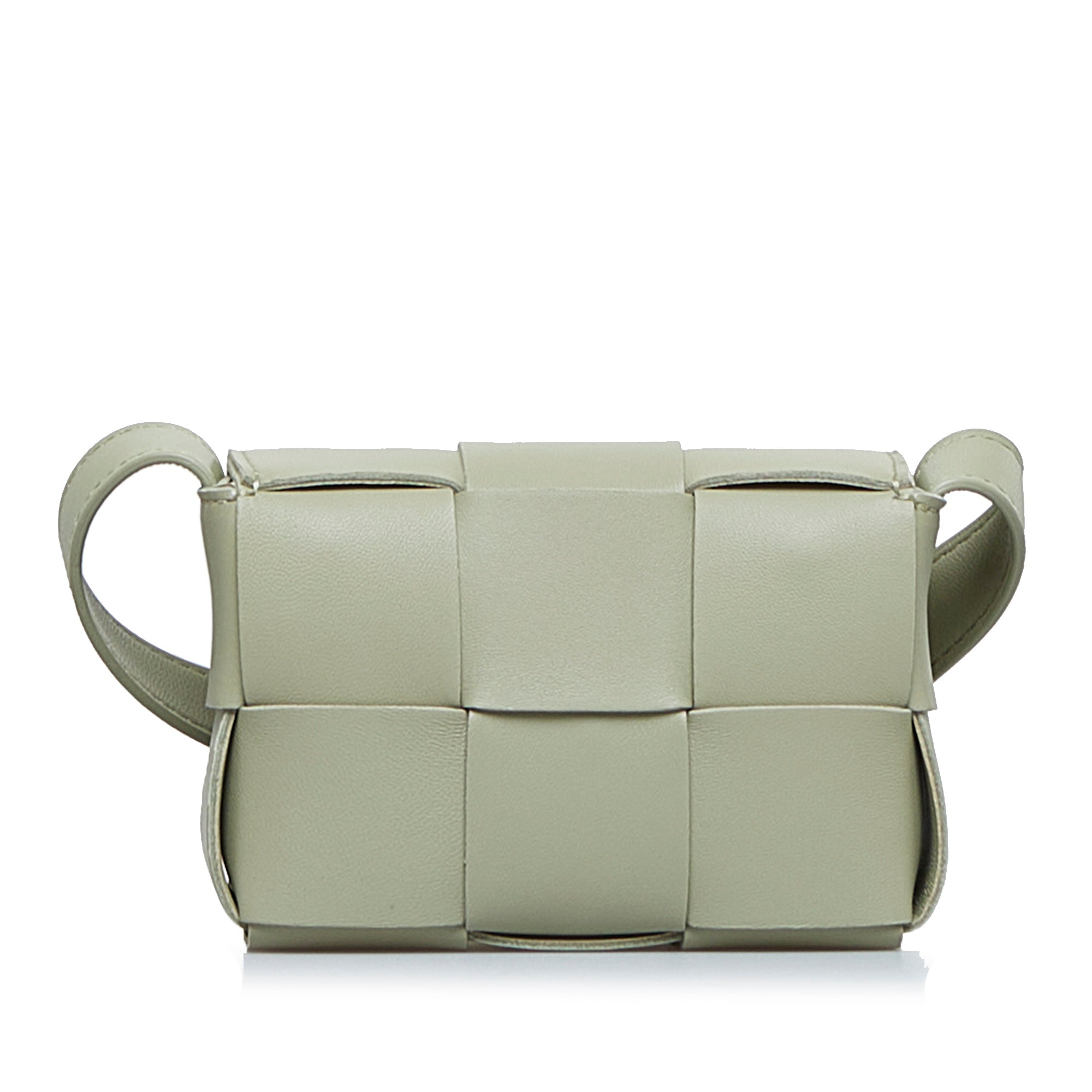 Bottega Veneta Crossbody Mini Intrecciato Leather Shoulder Bag - Green -  ShopStyle