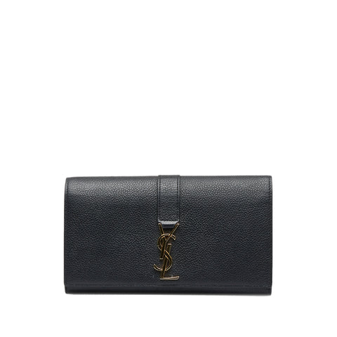 Yves Saint Laurent Monogram Leather Pouch