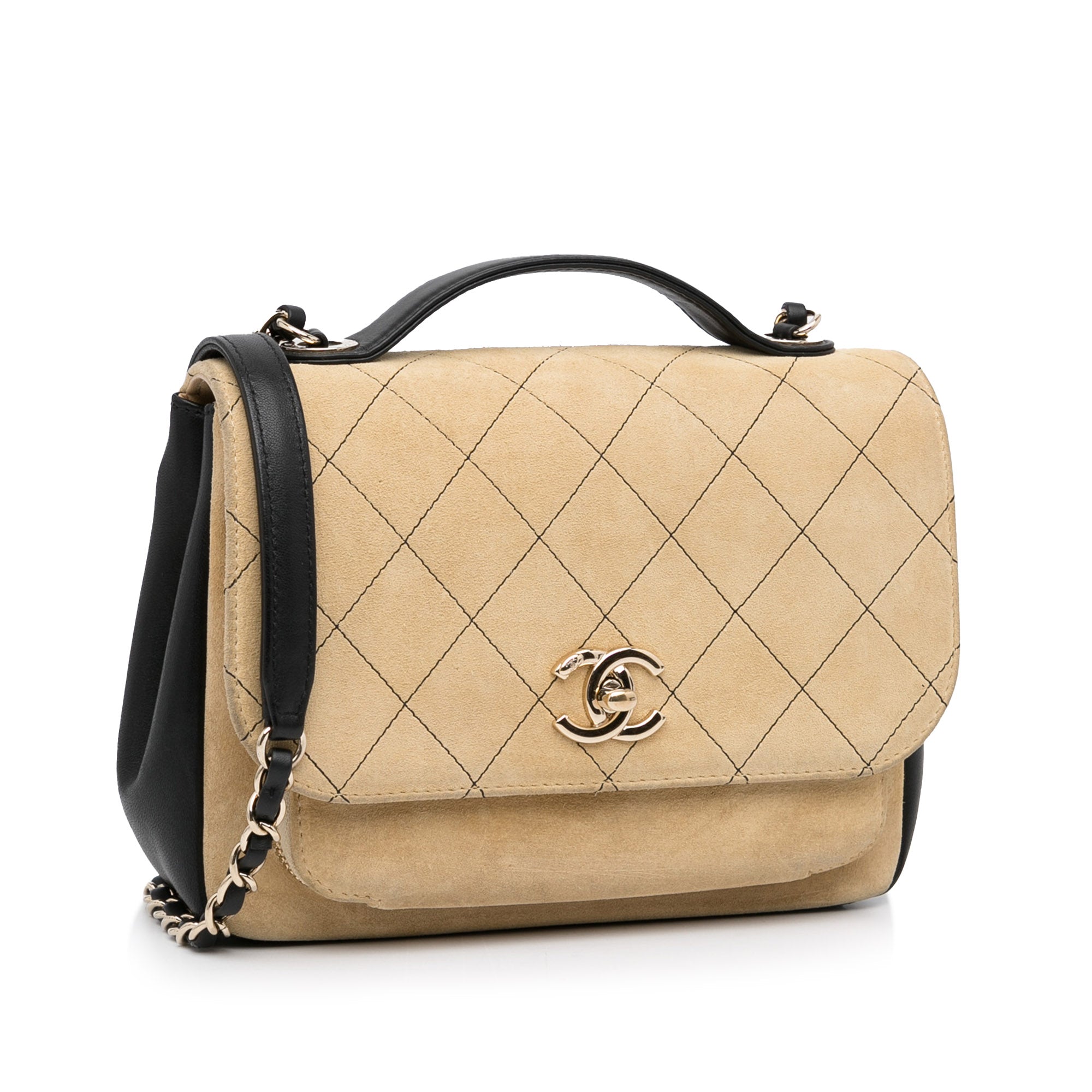 Business affinity leather crossbody bag Chanel Beige in Leather - 17153873