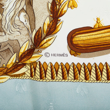 Multi Hermes Poste et Cavalerie Silk Scarf – Designer Revival