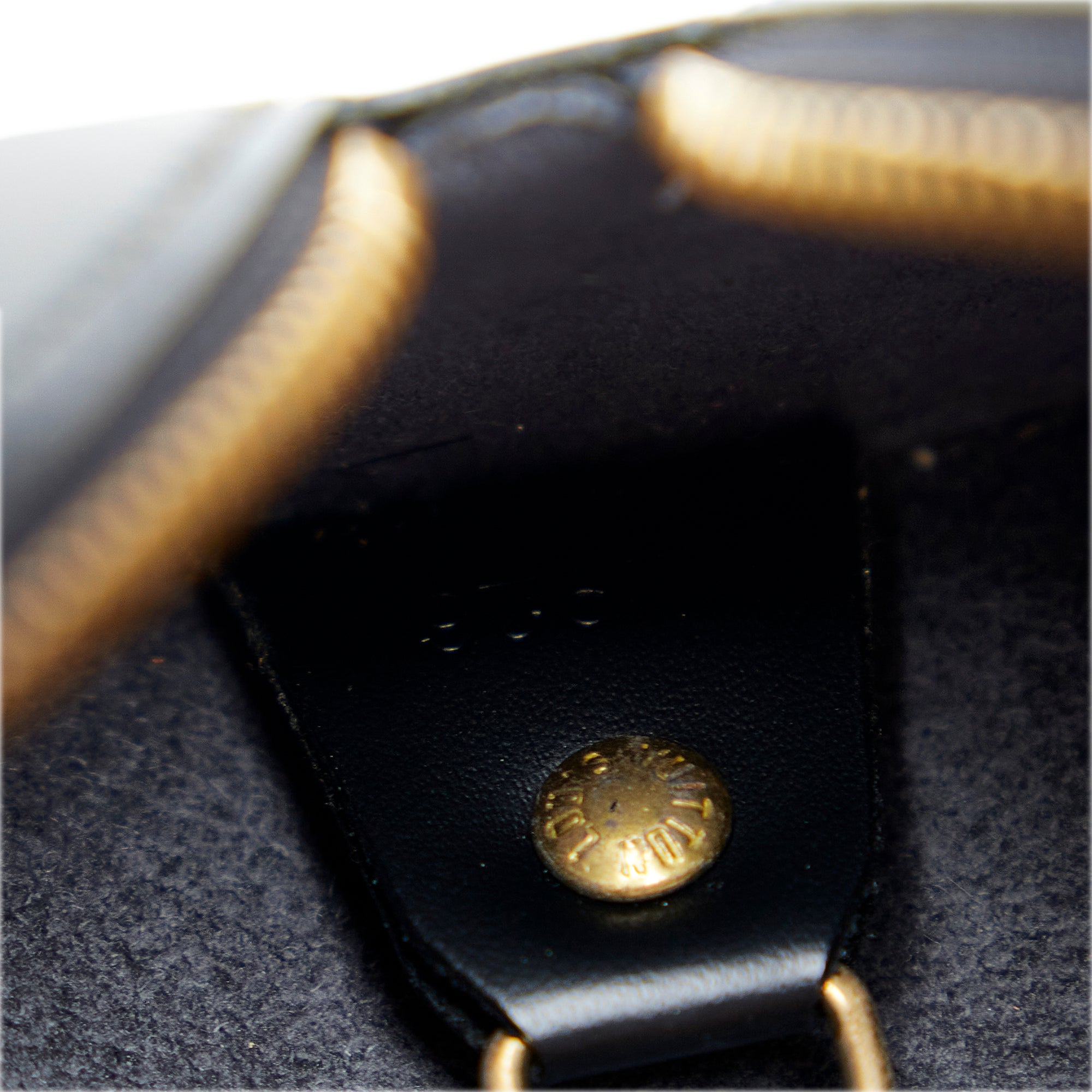 $1400 Louis Vuitton Soufflot Epi Black Leather Bag & Accessories