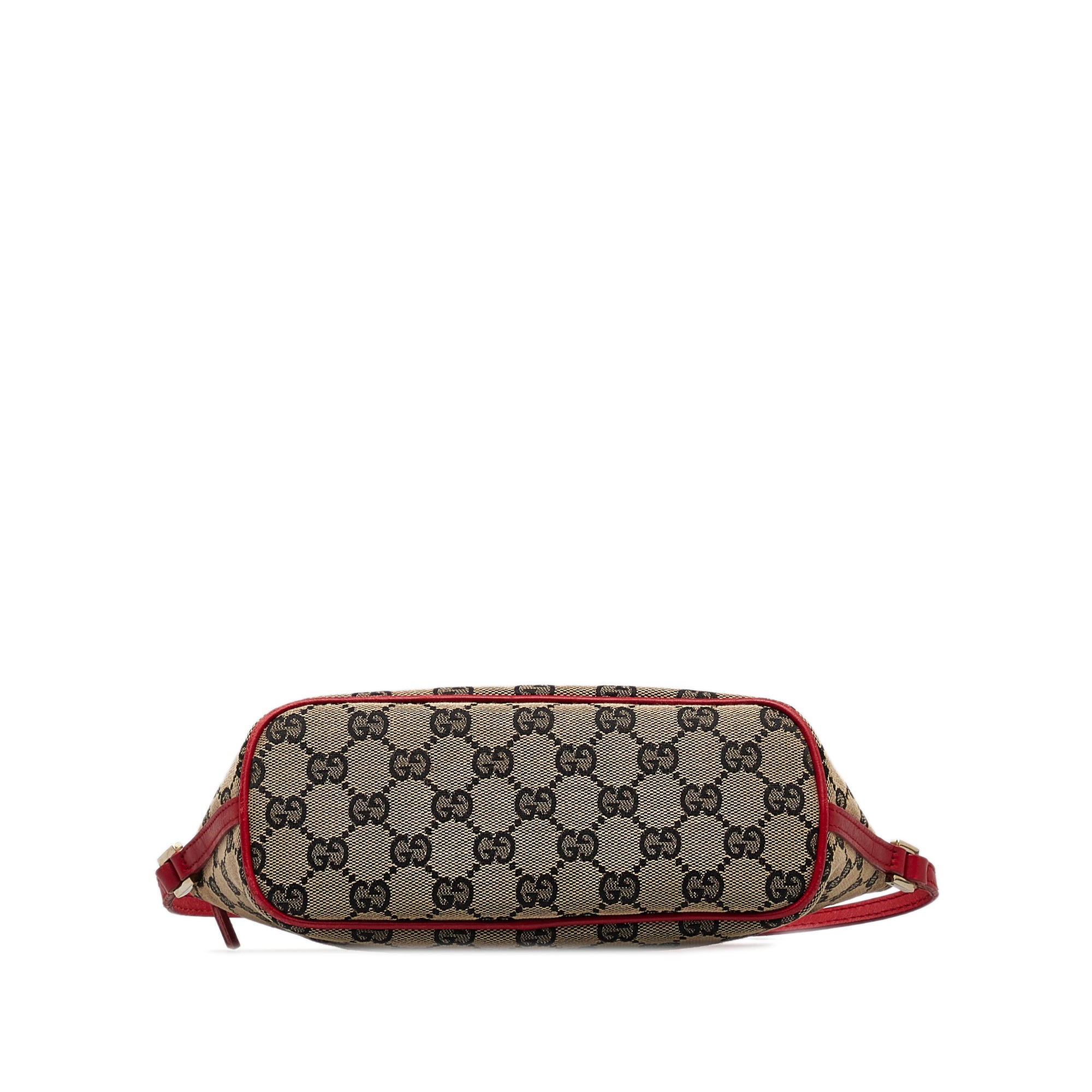 Brown Gucci GG Canvas Boat Baguette