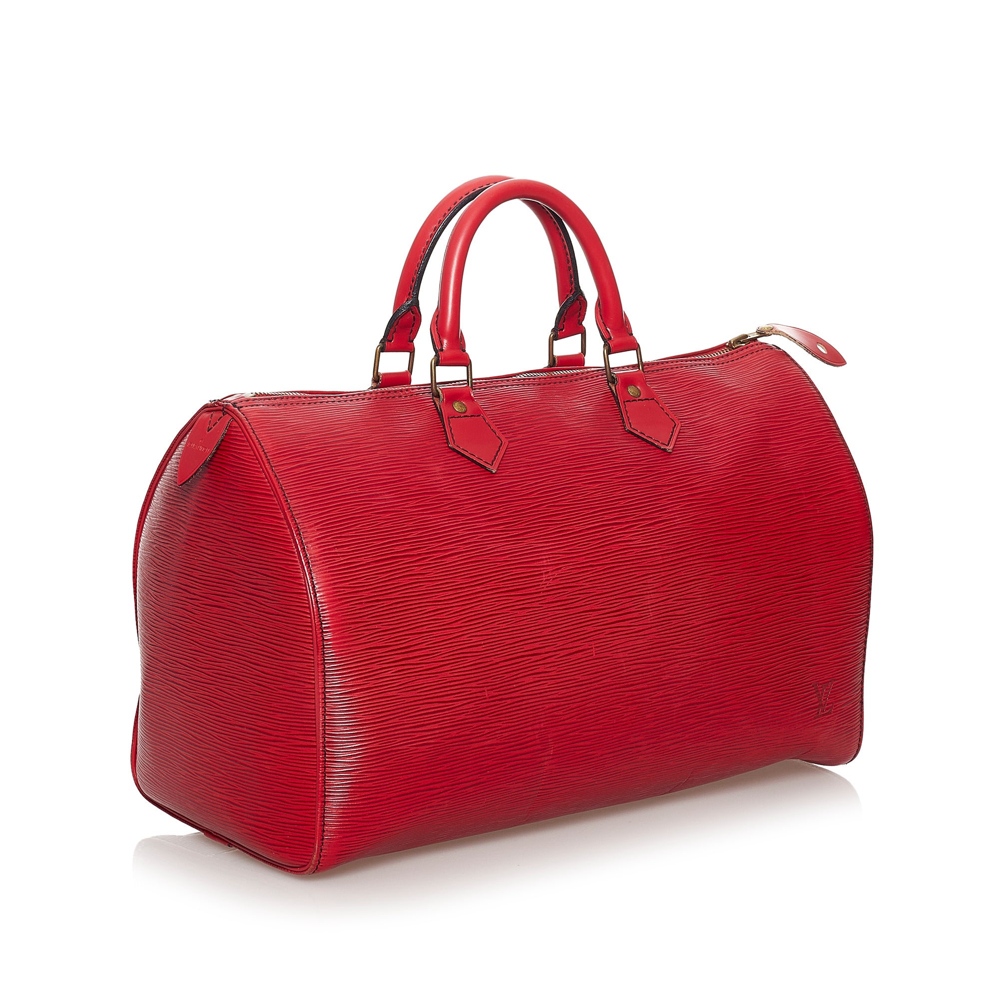 Louis Vuitton, Bags, Louis Vuitton Speedy 35 In Red Epi