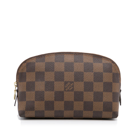 Brown Louis Vuitton Damier Ebene Cosmetic Pouch, Cra-wallonieShops Revival