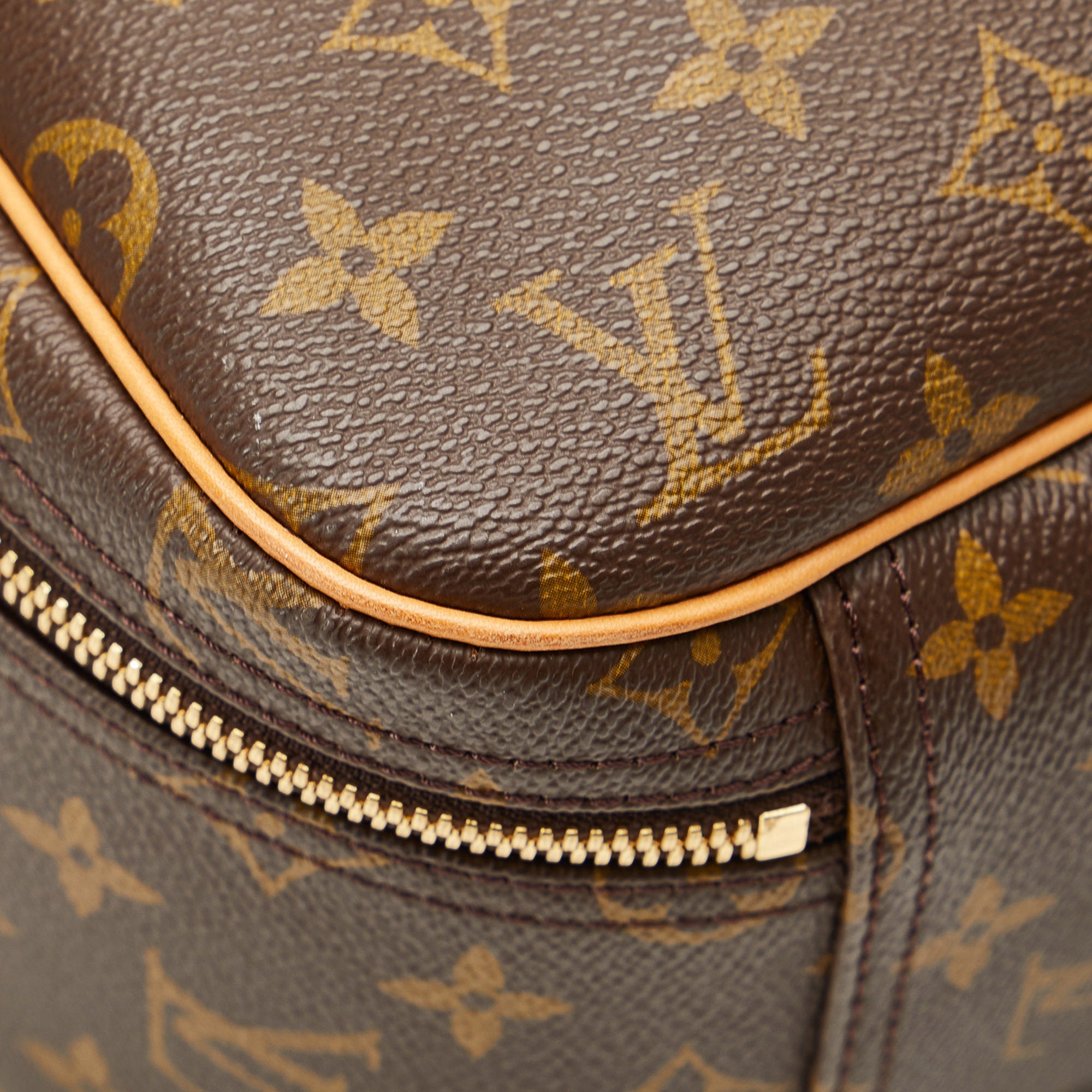 Excursion cloth handbag Louis Vuitton Brown in Cloth - 29288341