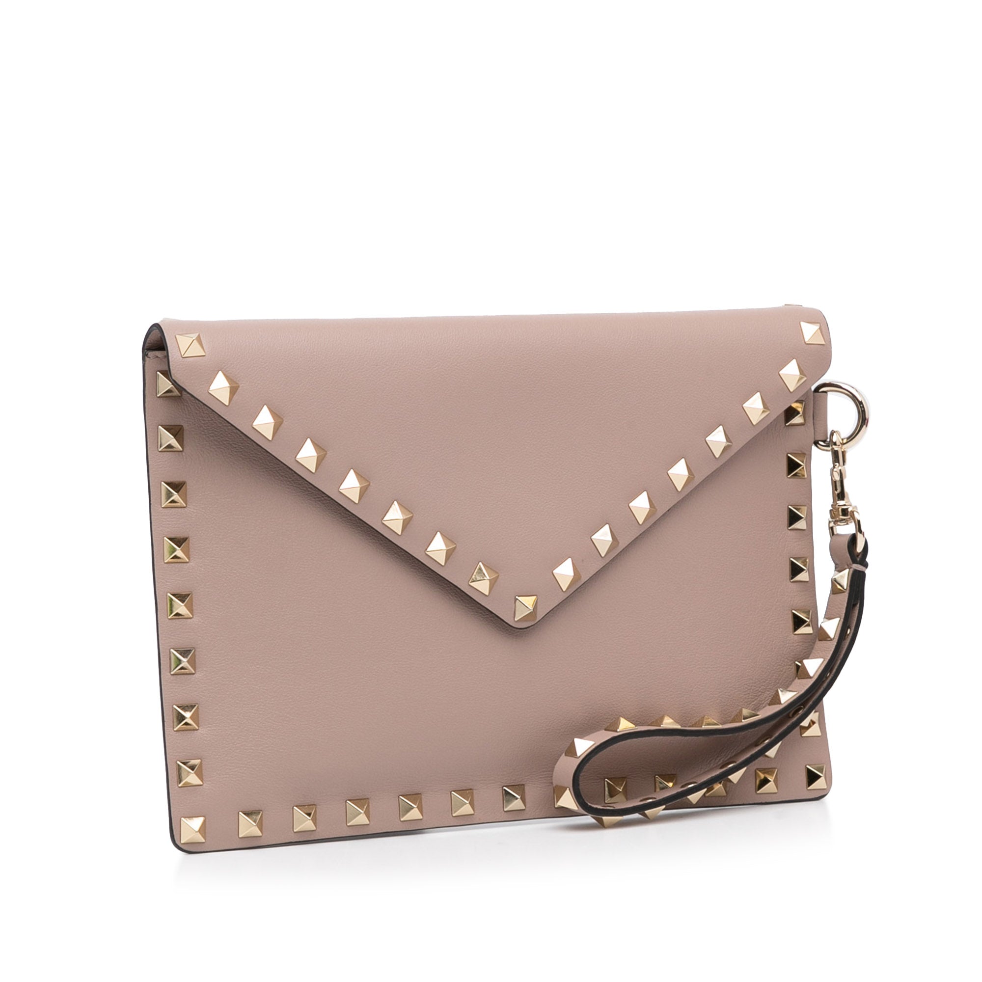 Valentino Rockstud Leather Clutch Pouch