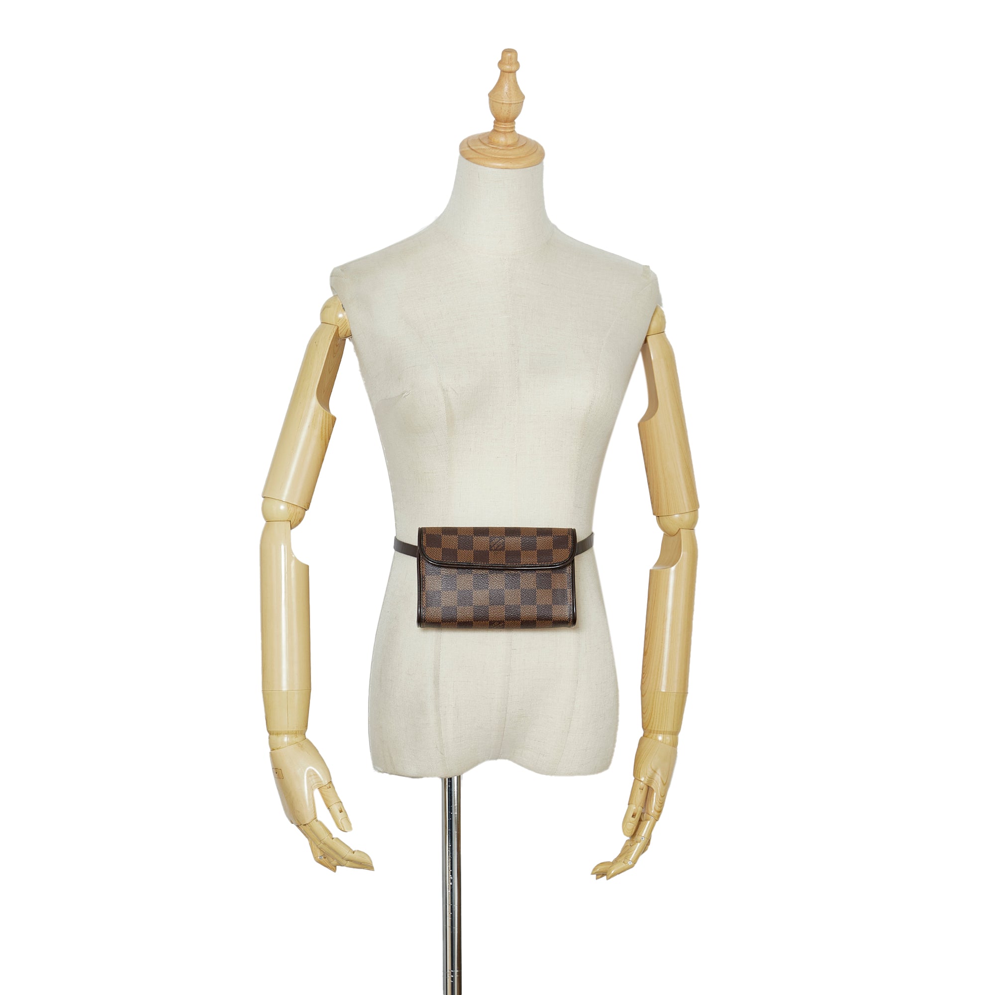 Louis Vuitton Damier Ebene Pochette Florentine - Brown Waist Bags, Handbags  - LOU800117