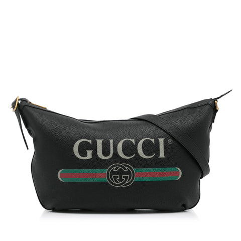 Gucci GG-supreme Canvas Half-moon Shoulder Bag in Gray