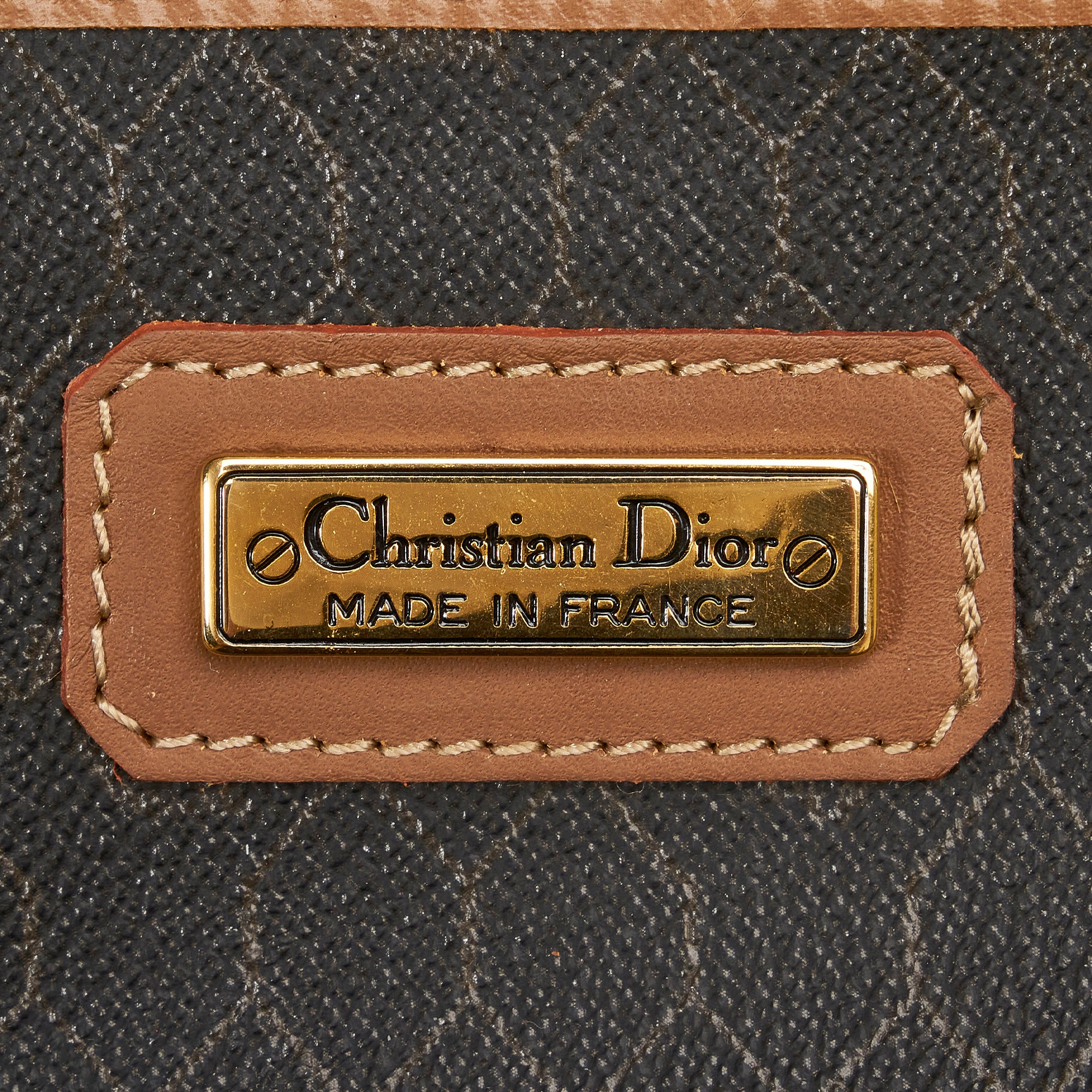 Brown Dior Honeycomb Boston Bag – Designer Revival