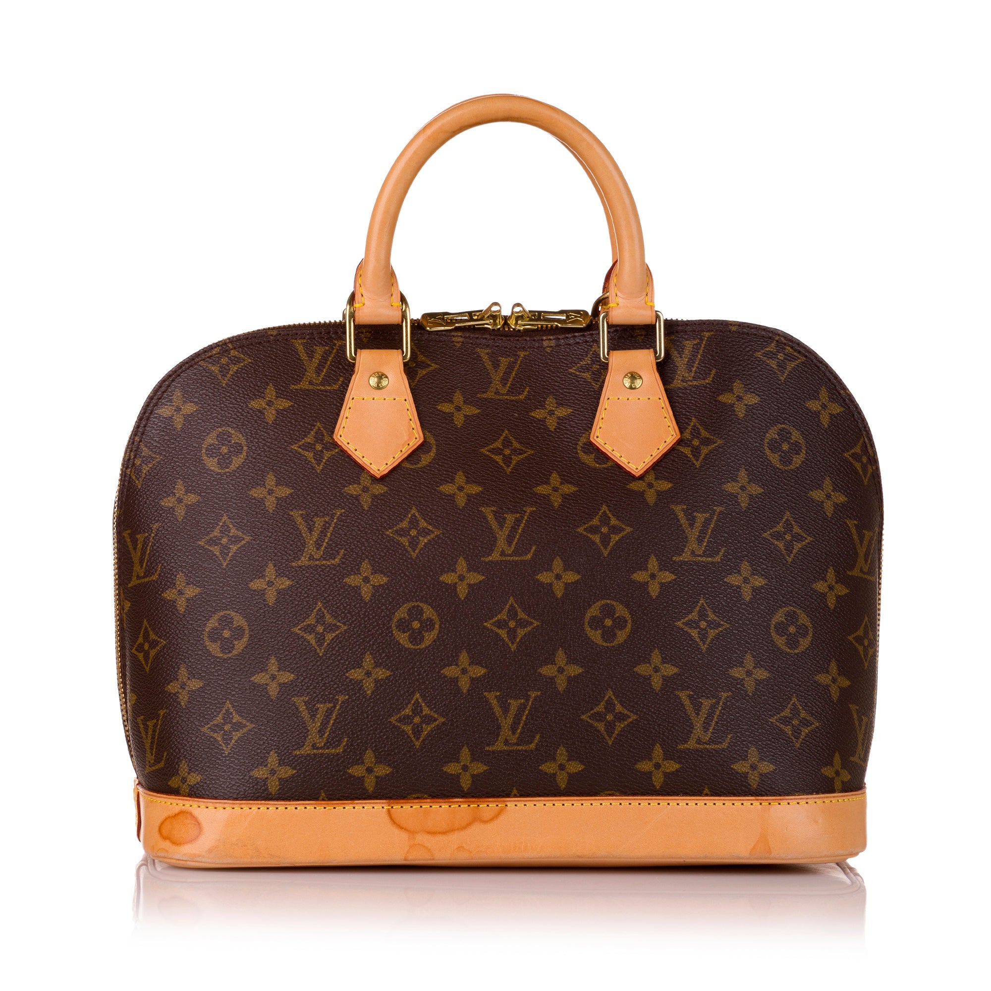 Pre-owned Louis Vuitton Saint Placide Pink Leather Handbag