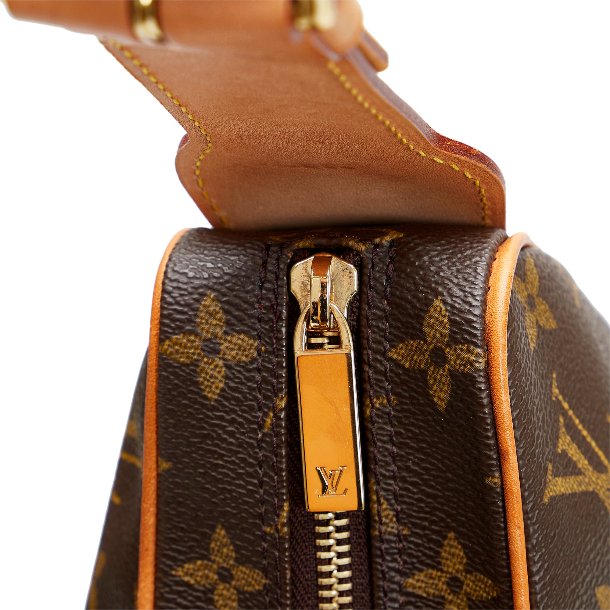 Croissant handbag Louis Vuitton Brown in Cotton - 35965458