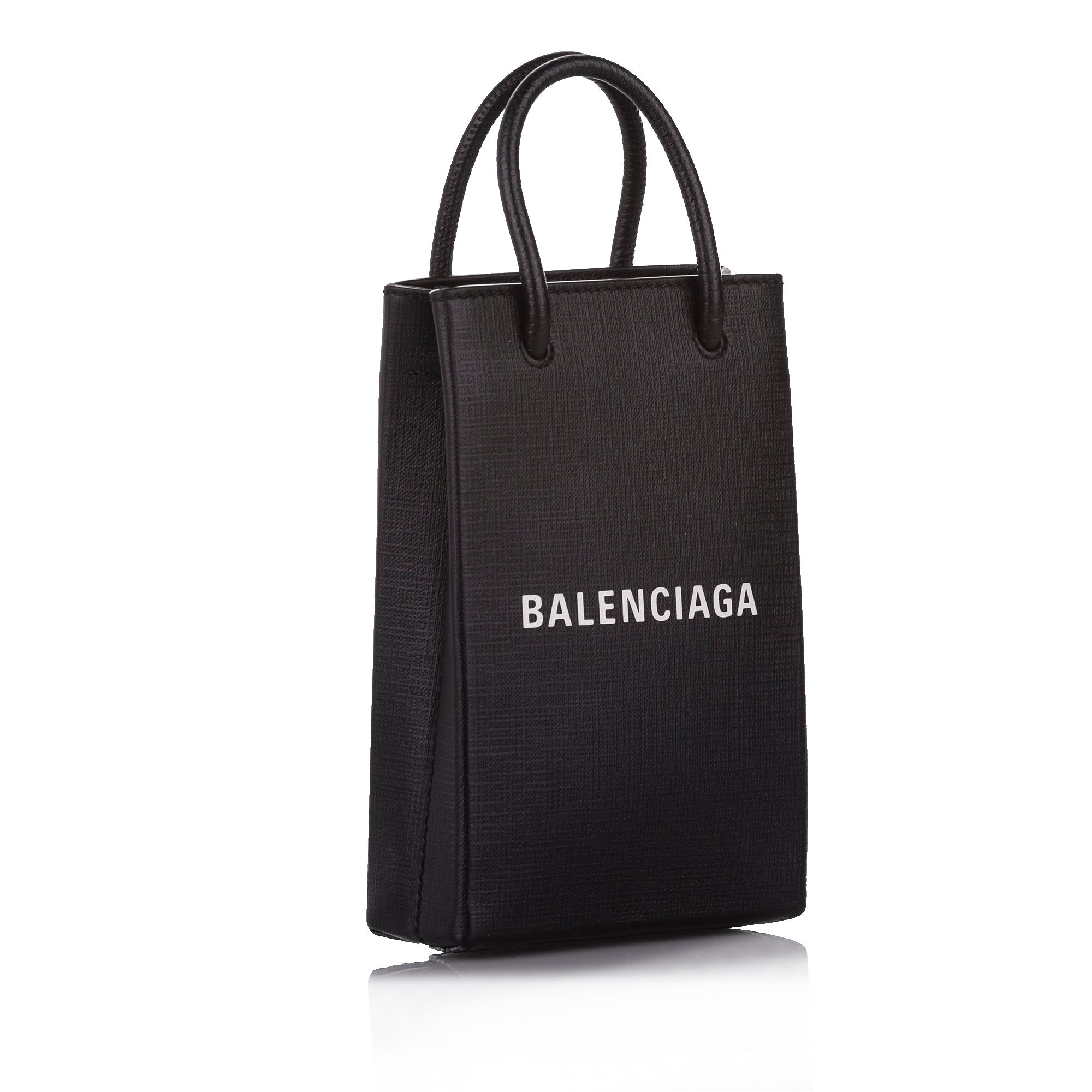 Balenciaga Shopping Phone Holder Bag Leather Multicolor  Phone Bag   fashionette
