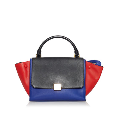 Red Celine Horizontal Cabas Leather Tote Bag – Designer Revival
