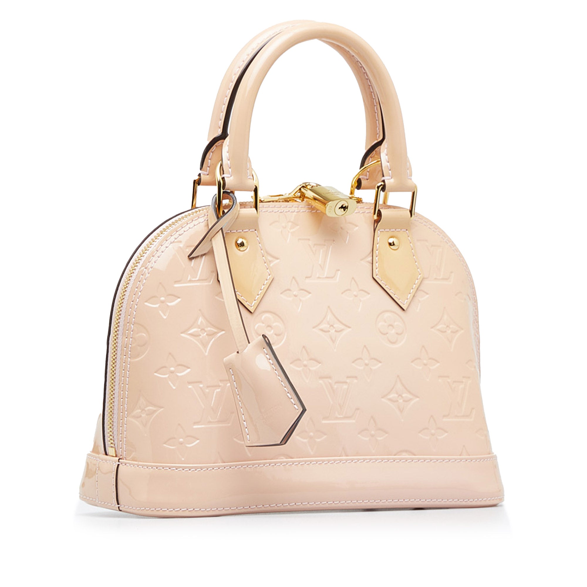 Pink Louis Vuitton Monogram Vernis Alma BB Satchel – Designer Revival