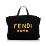 Black Fendi Wool Satchel - Designer Revival