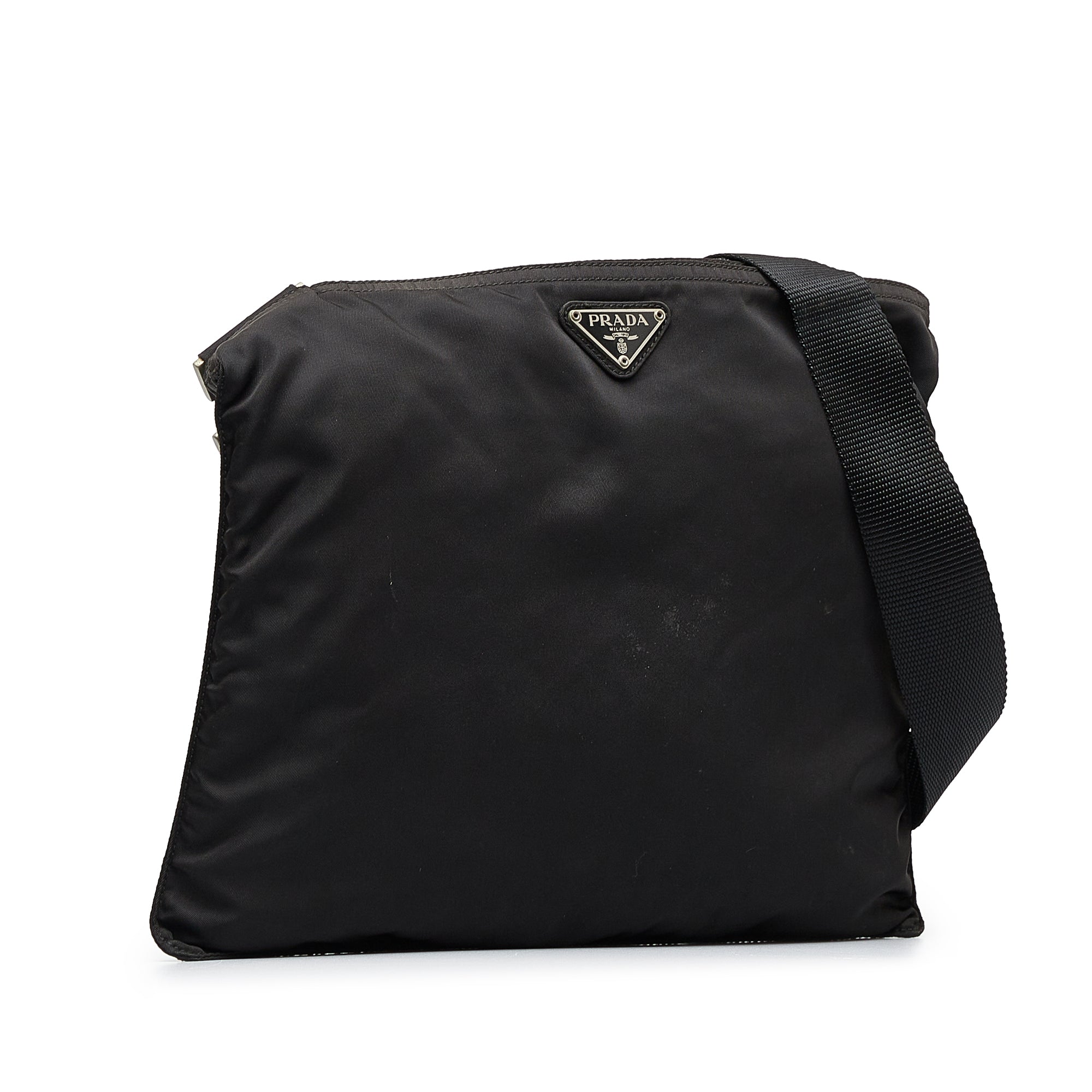 Black Prada Tessuto Crossbody – Designer Revival