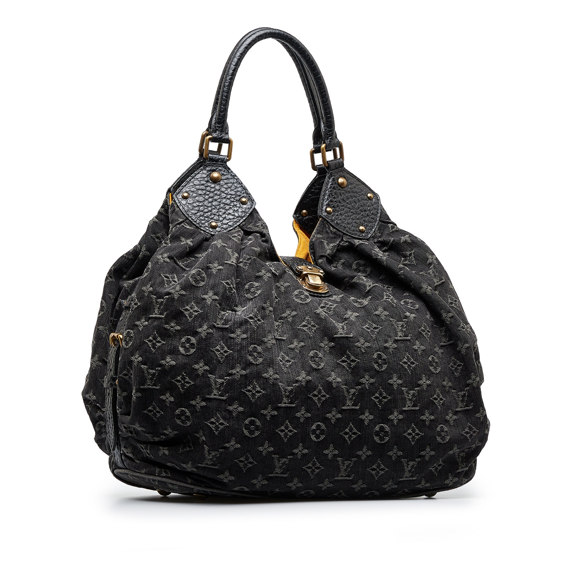 Louis Vuitton Black Monogram Mahina Leather XL Bag Louis Vuitton