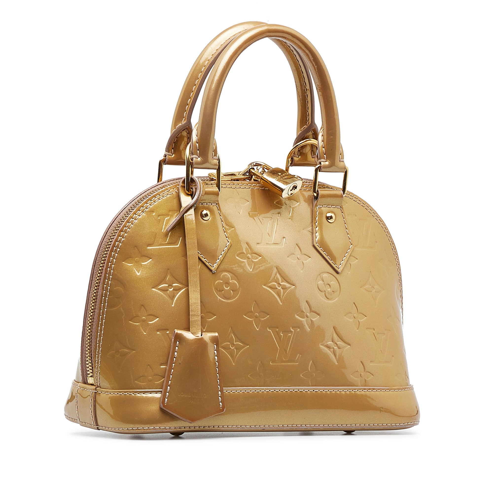 Louis Vuitton Alma Bb Monogram Vernis Satchel Shoulder Bag