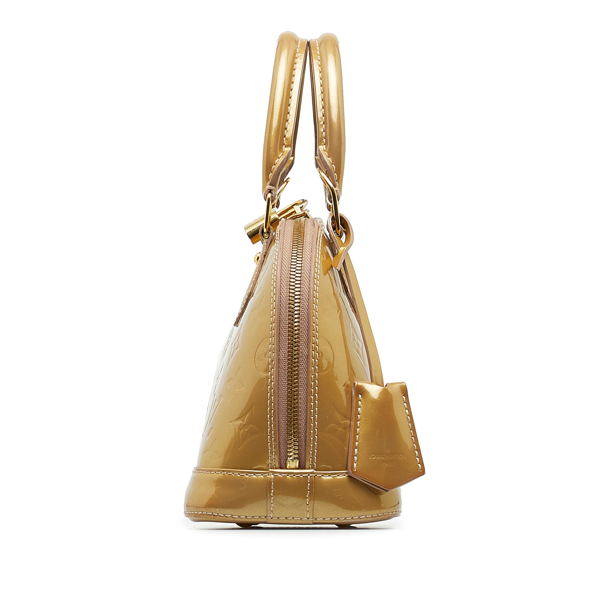 Louis Vuitton Gold Monogram Vernis Mat Shelton Trunk Satchel Bag 927lv –  Bagriculture