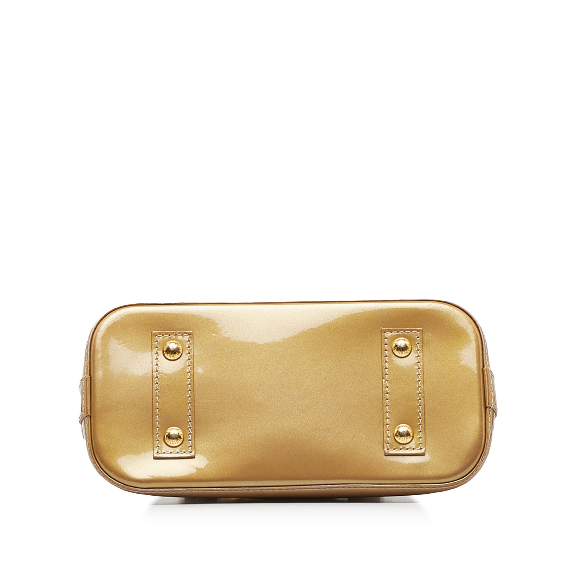 Louis Vuitton Monogram Vernis Alma BB - Gold Handle Bags, Handbags -  LOU577626, The RealReal in 2023