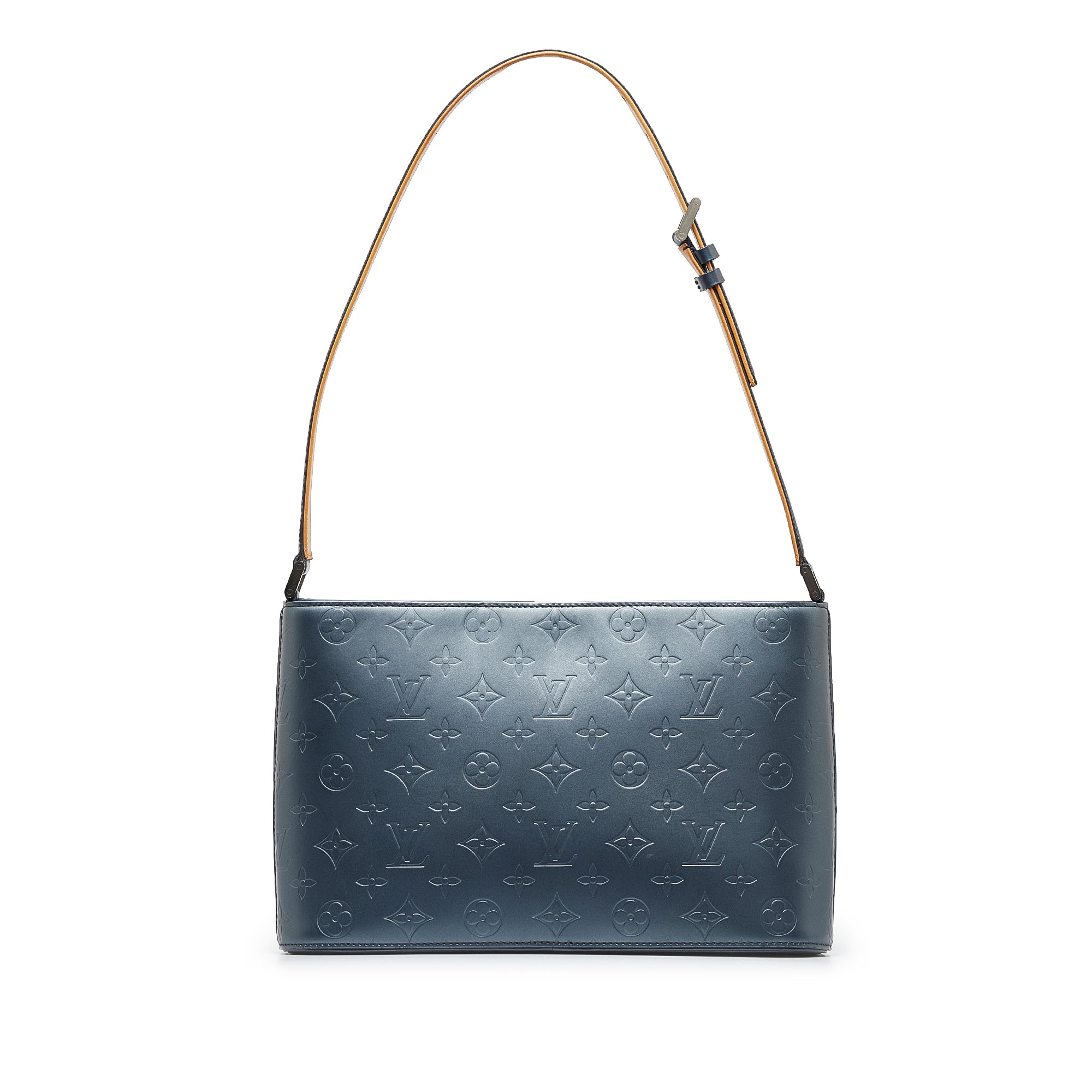 Blue Louis Vuitton Monogram Mat Alston Shoulder Bag – Designer Revival