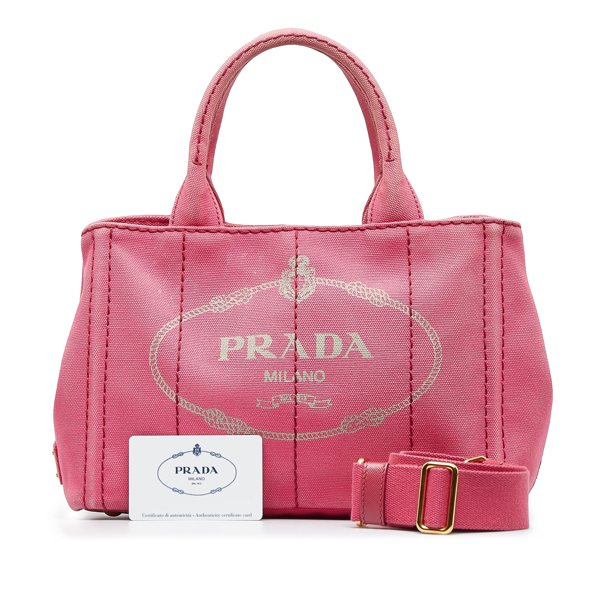 Pink Prada Canapa Logo Satchel – SlocogShops Revival