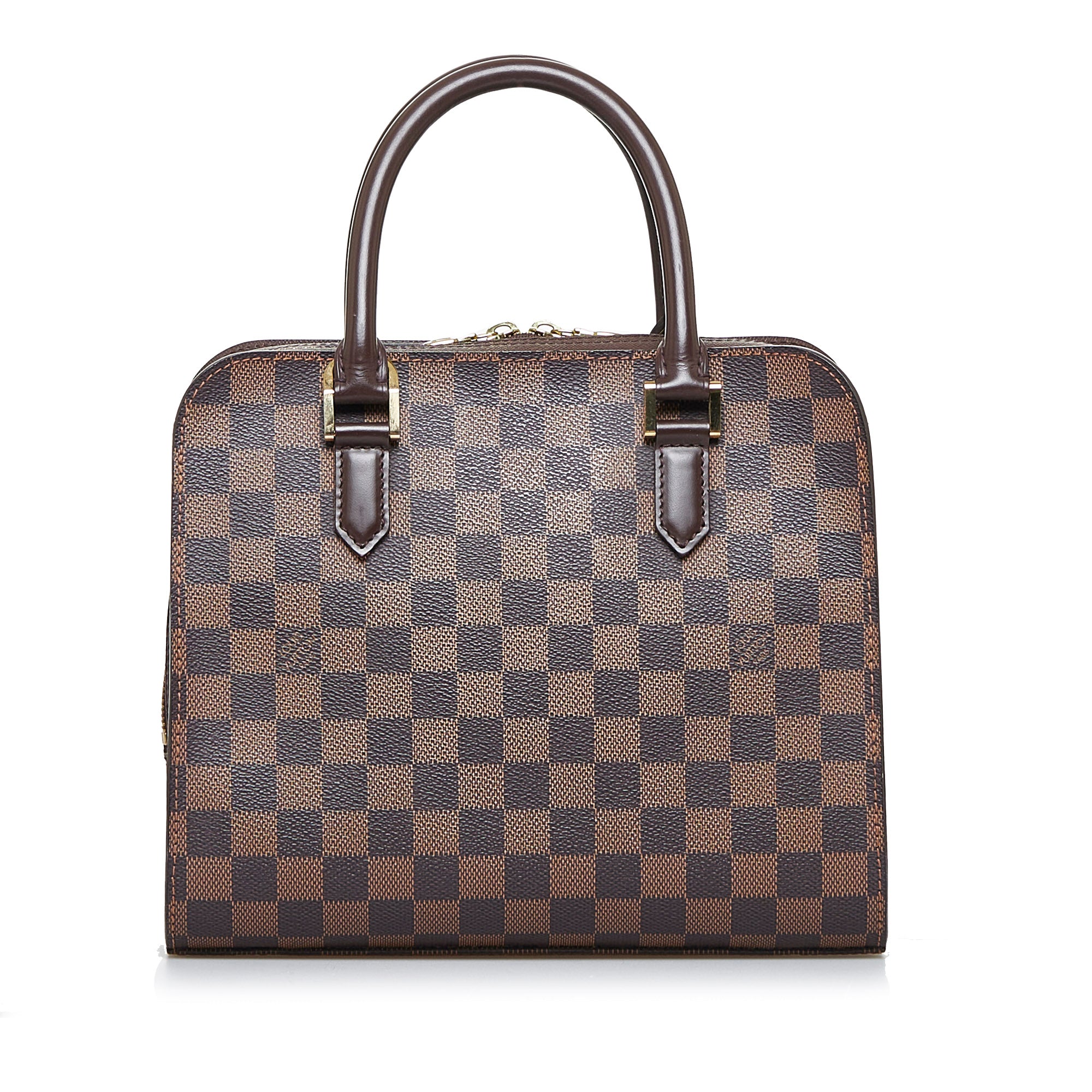 Louis+Vuitton+Triana+Satchel+Brown+Canvas for sale online