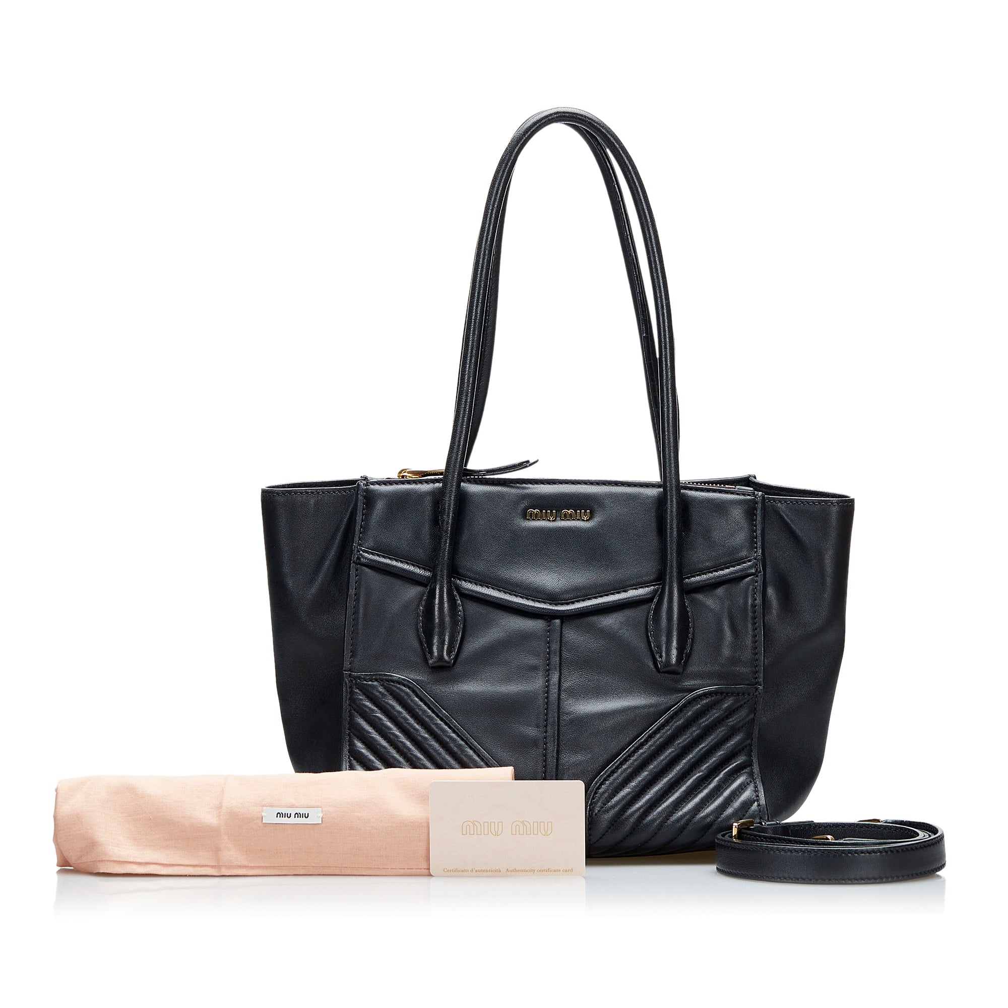 Brown Miu Miu Vitello Shine Satchel Bag – Designer Revival