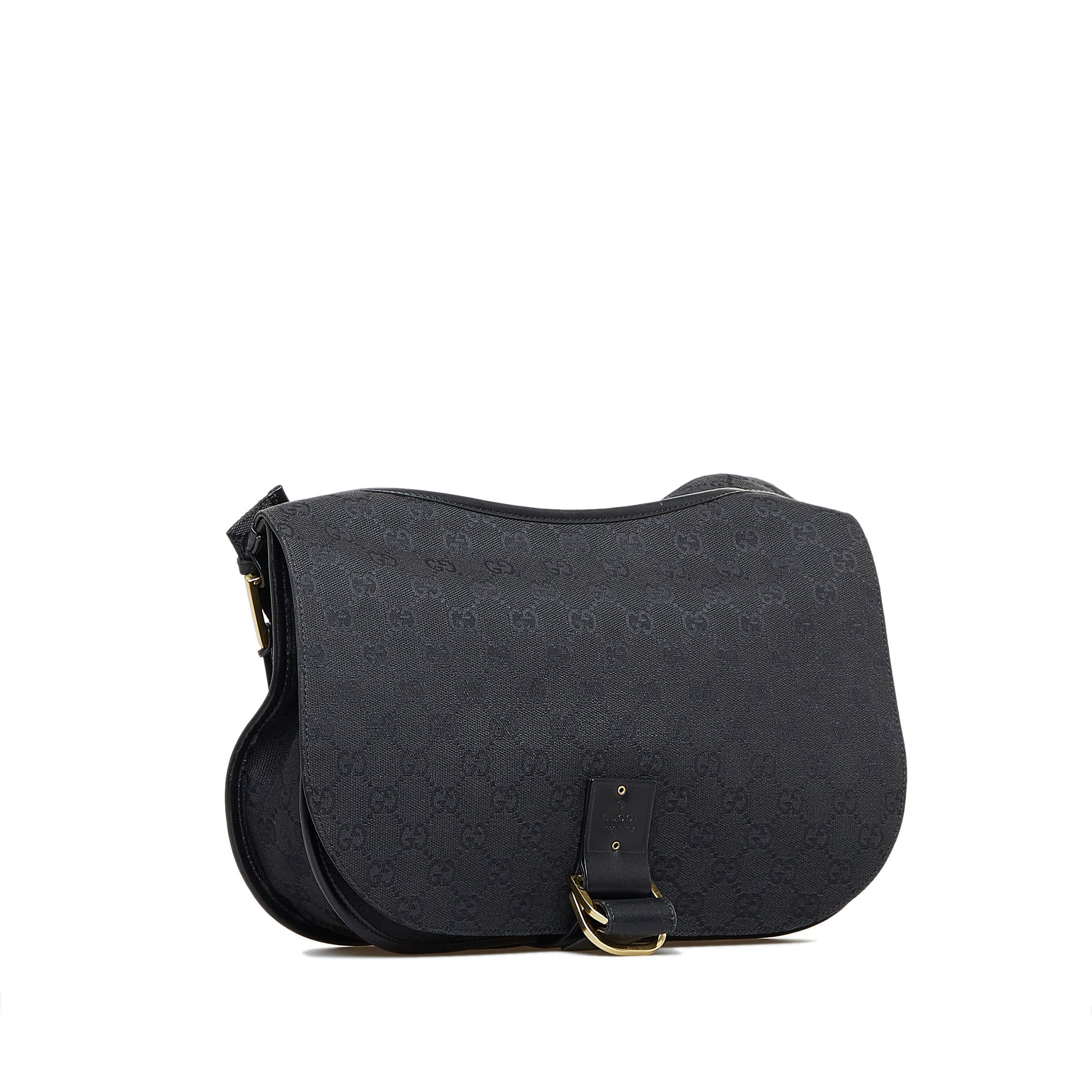 Black Gucci GG Canvas Flap Shoulder Bag – Designer Revival