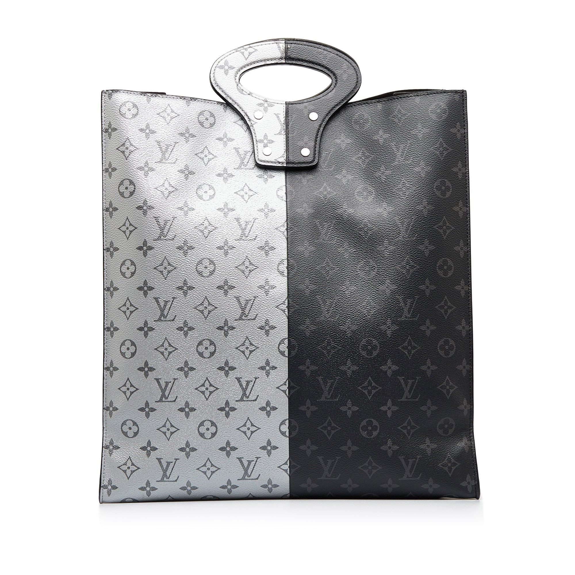 Louis Vuitton - Authenticated Monogram Split Tote Bag - Cloth Black for Men, Very Good Condition