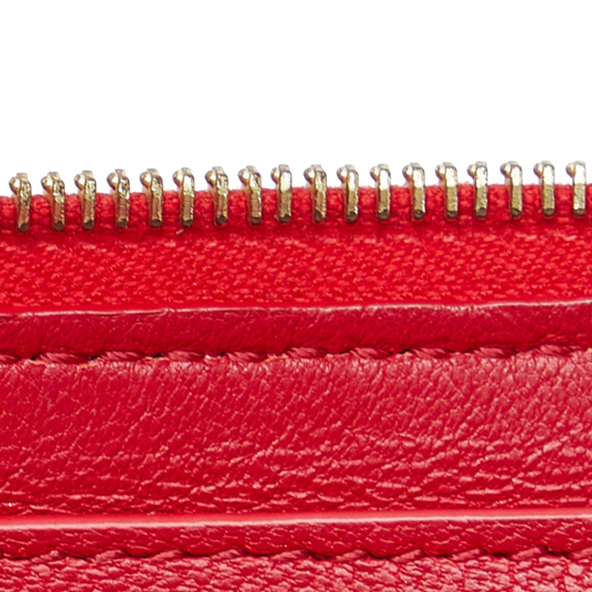 Red Celine Solo Bicolor Pouch – Designer Revival