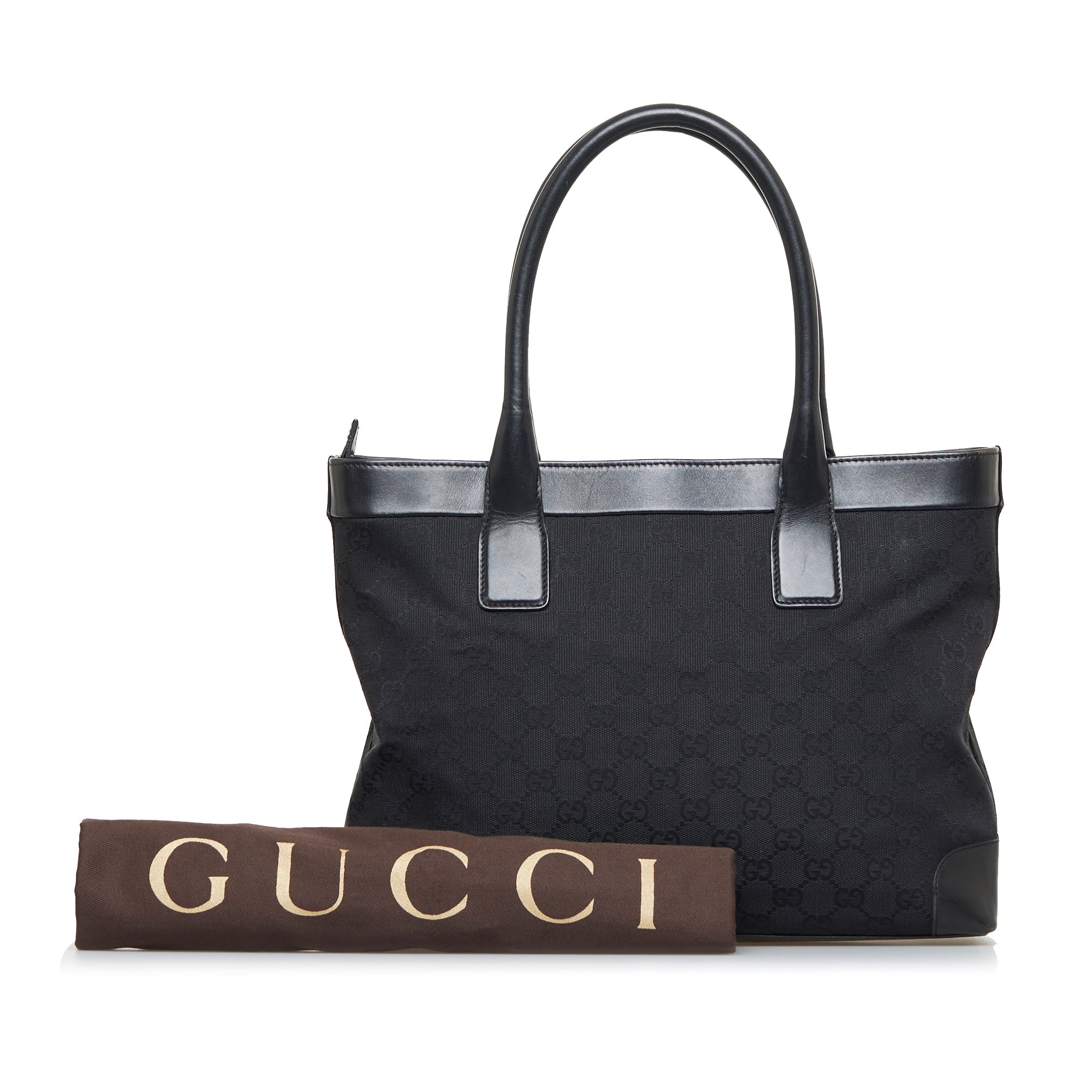 Black Gucci GG Canvas Tote – Designer Revival