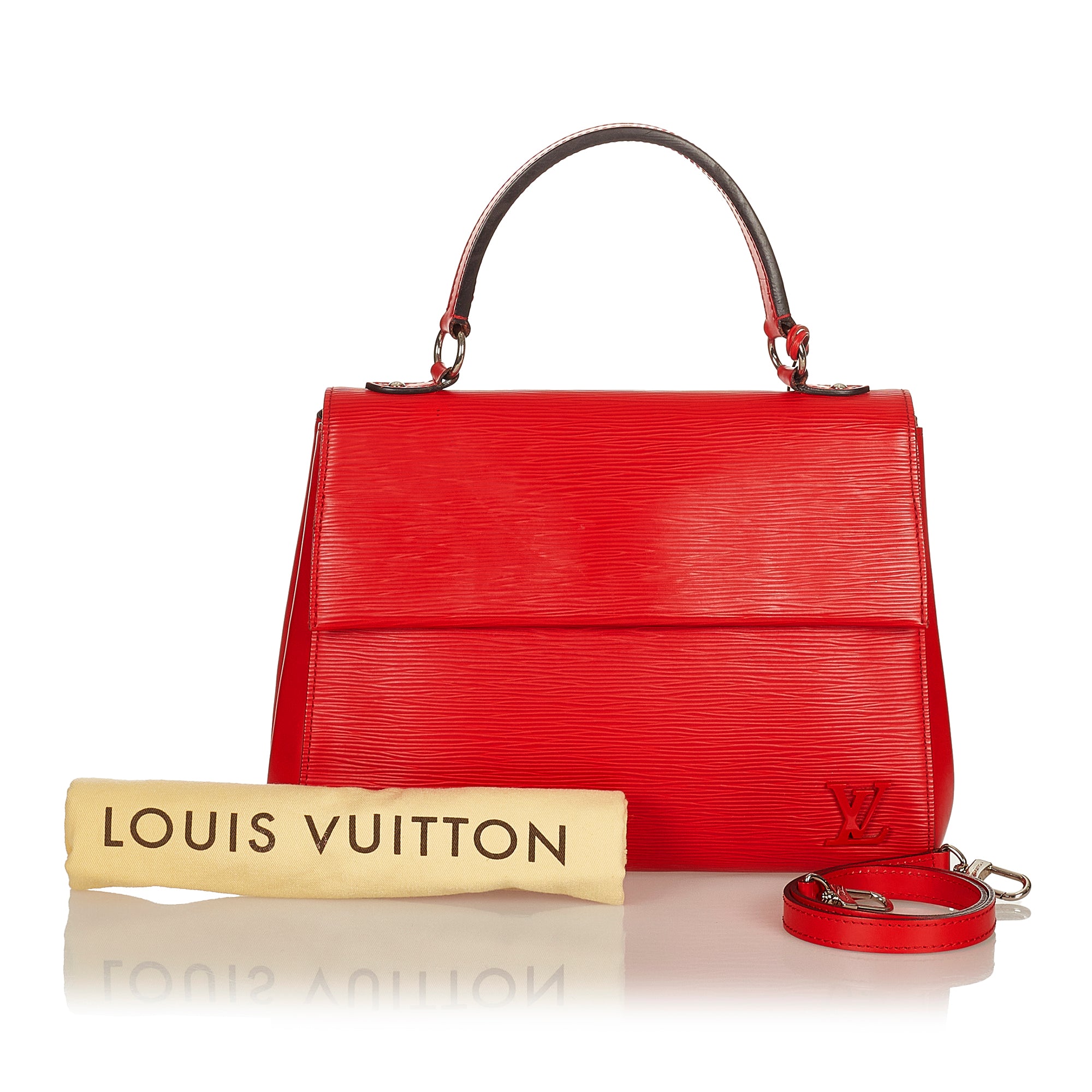 Louis Vuitton LV x YK Alma Bb White Red EPI