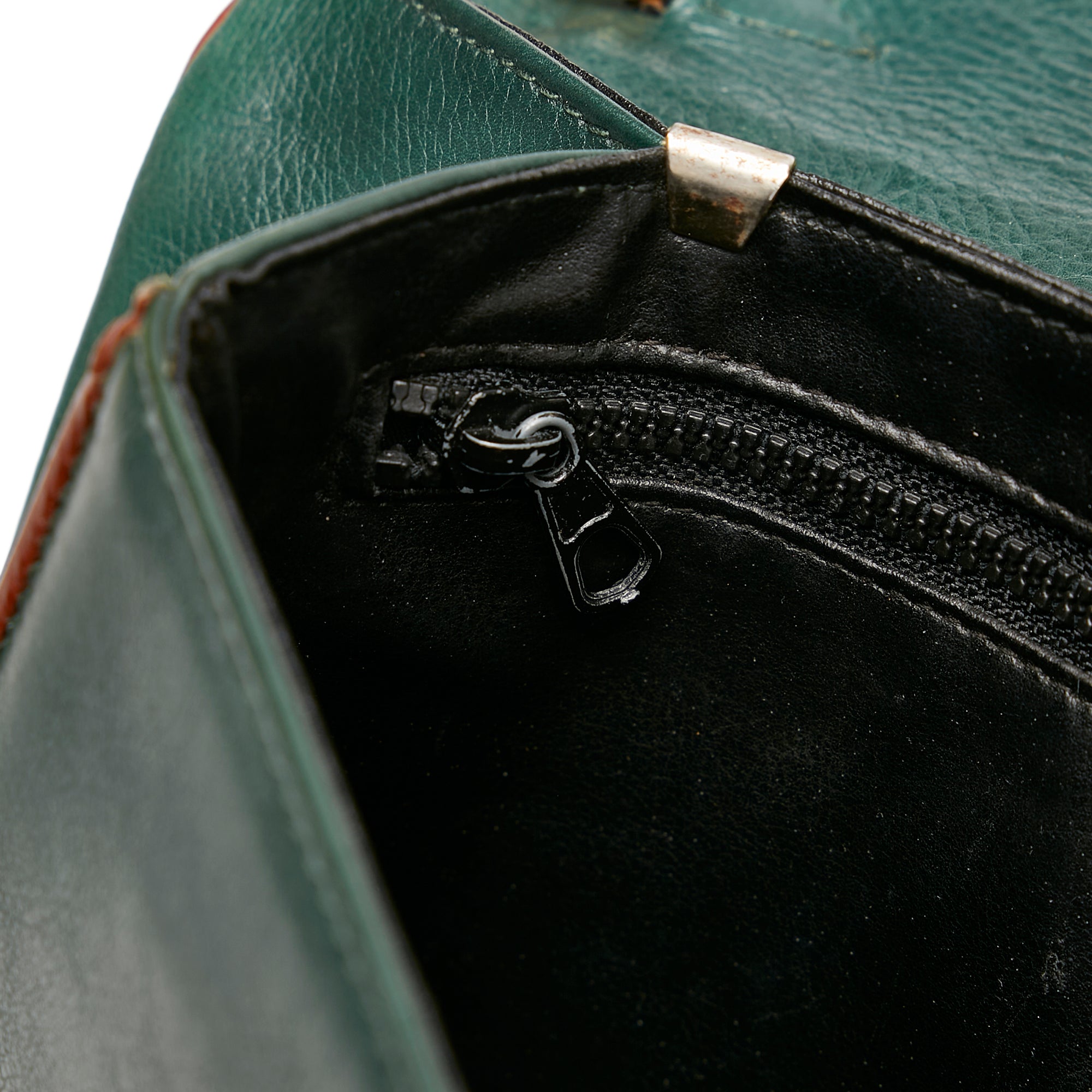 Green Celine Leather Clutch Bag – Designer Revival