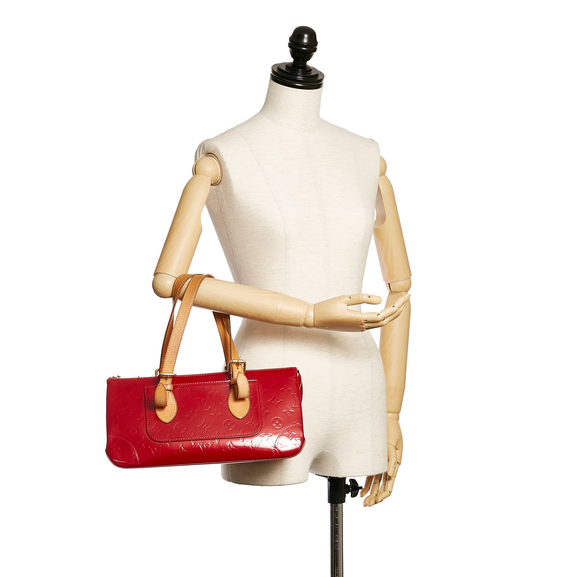 Red Louis Vuitton Vernis Rosewood Bag, RvceShops Revival