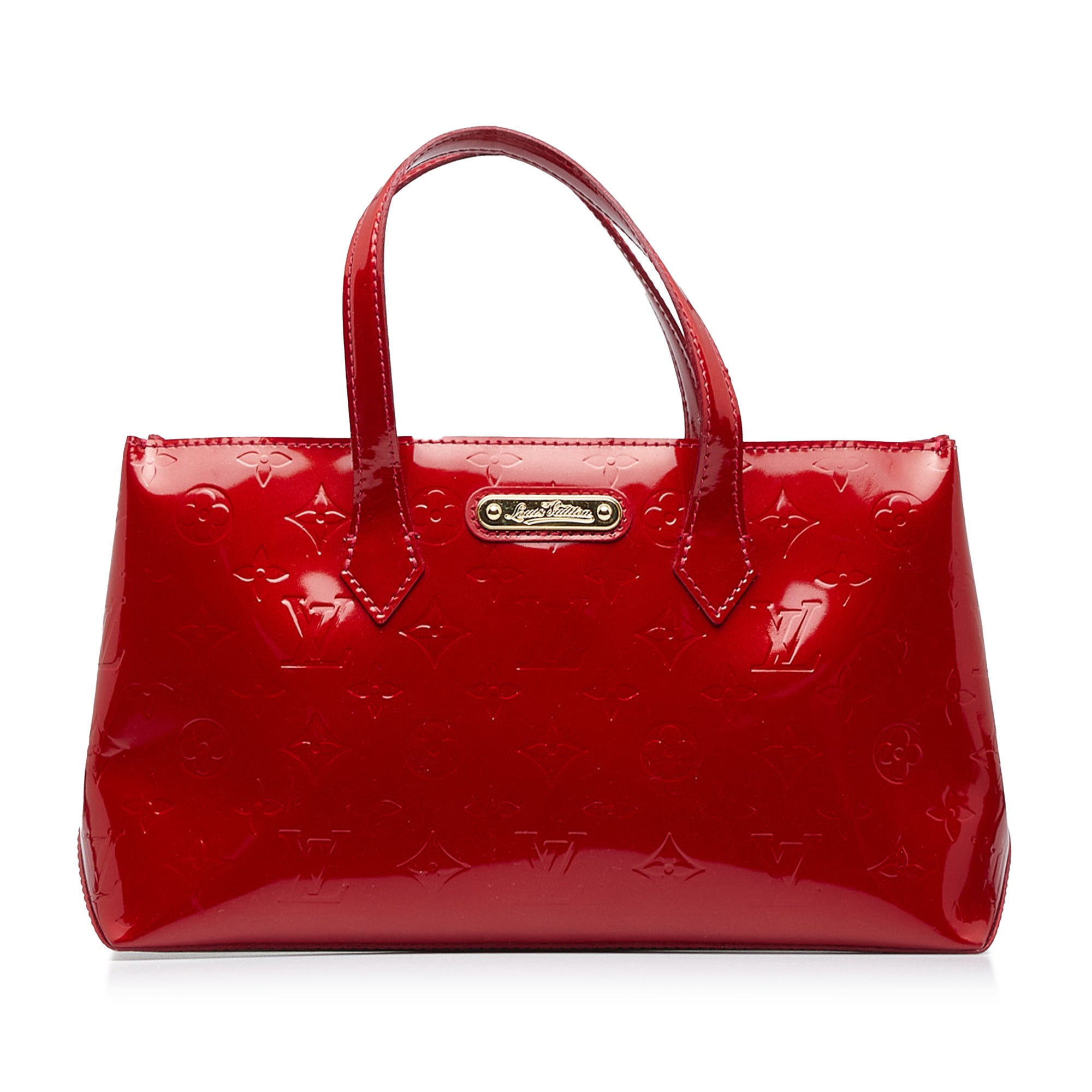 LOUIS VUITTON Red Patent Leather Pre Loved AS IS Tote Purse