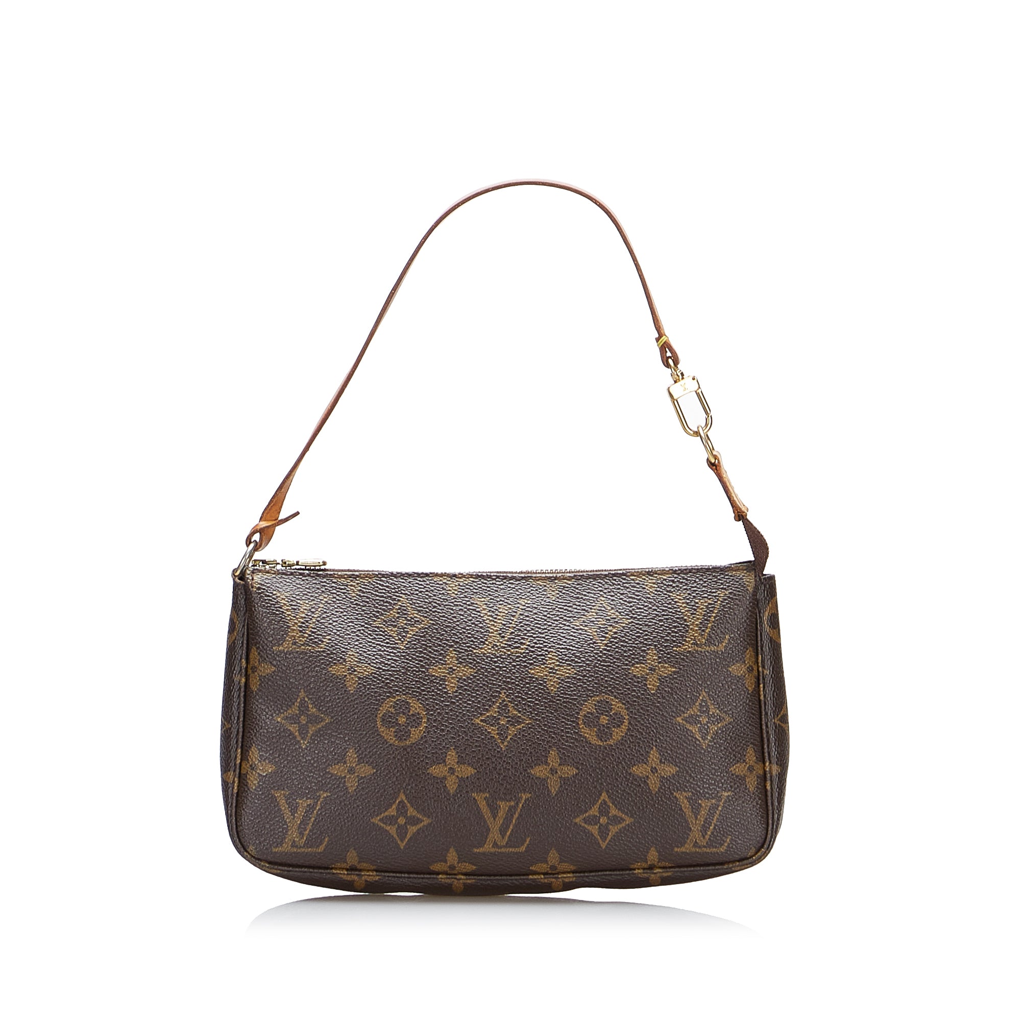 Brown Louis Vuitton Monogram Mini Pochette Accessoires Baguette