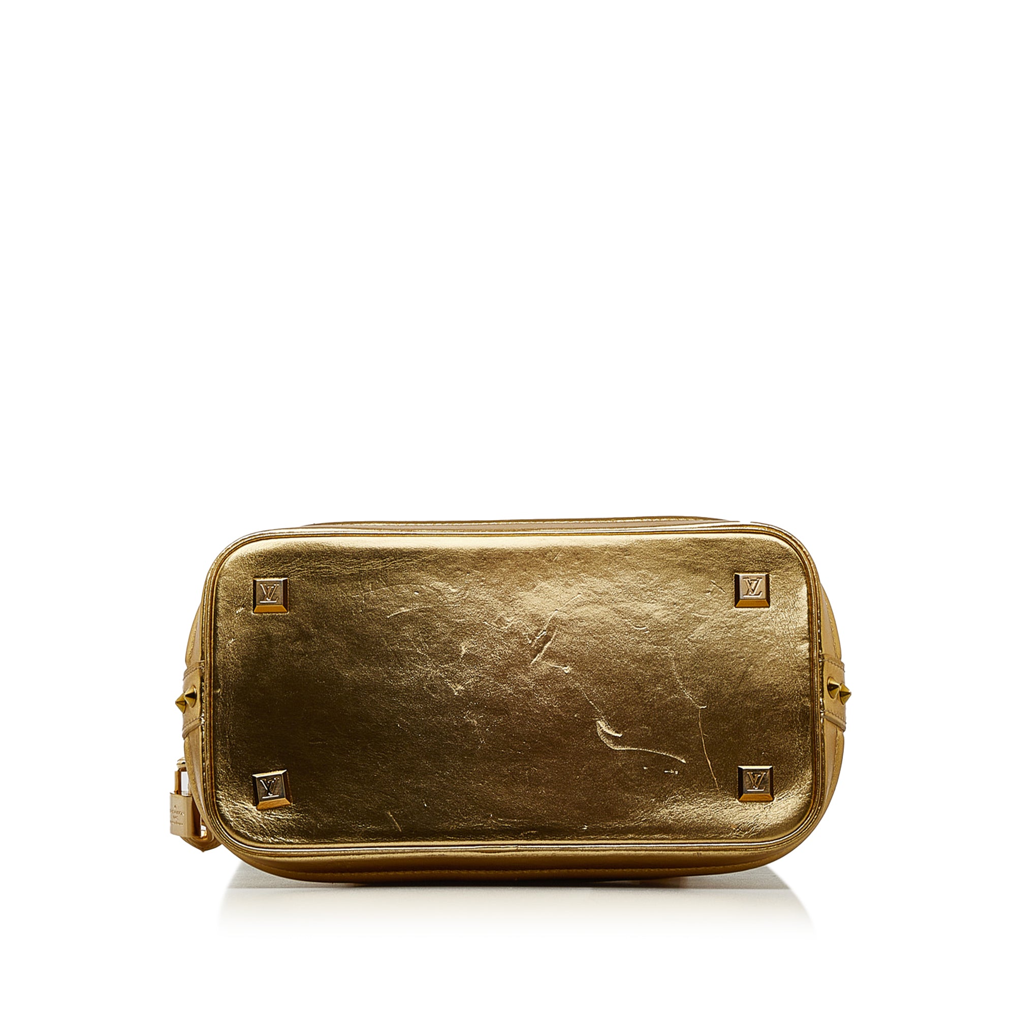 Louis Vuitton Gold Suhali Metallic Lockit MM Bag - Yoogi's Closet