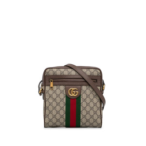 GUCCI Ophidia GG Supreme Canvas Crossbody Bag Beige 699439