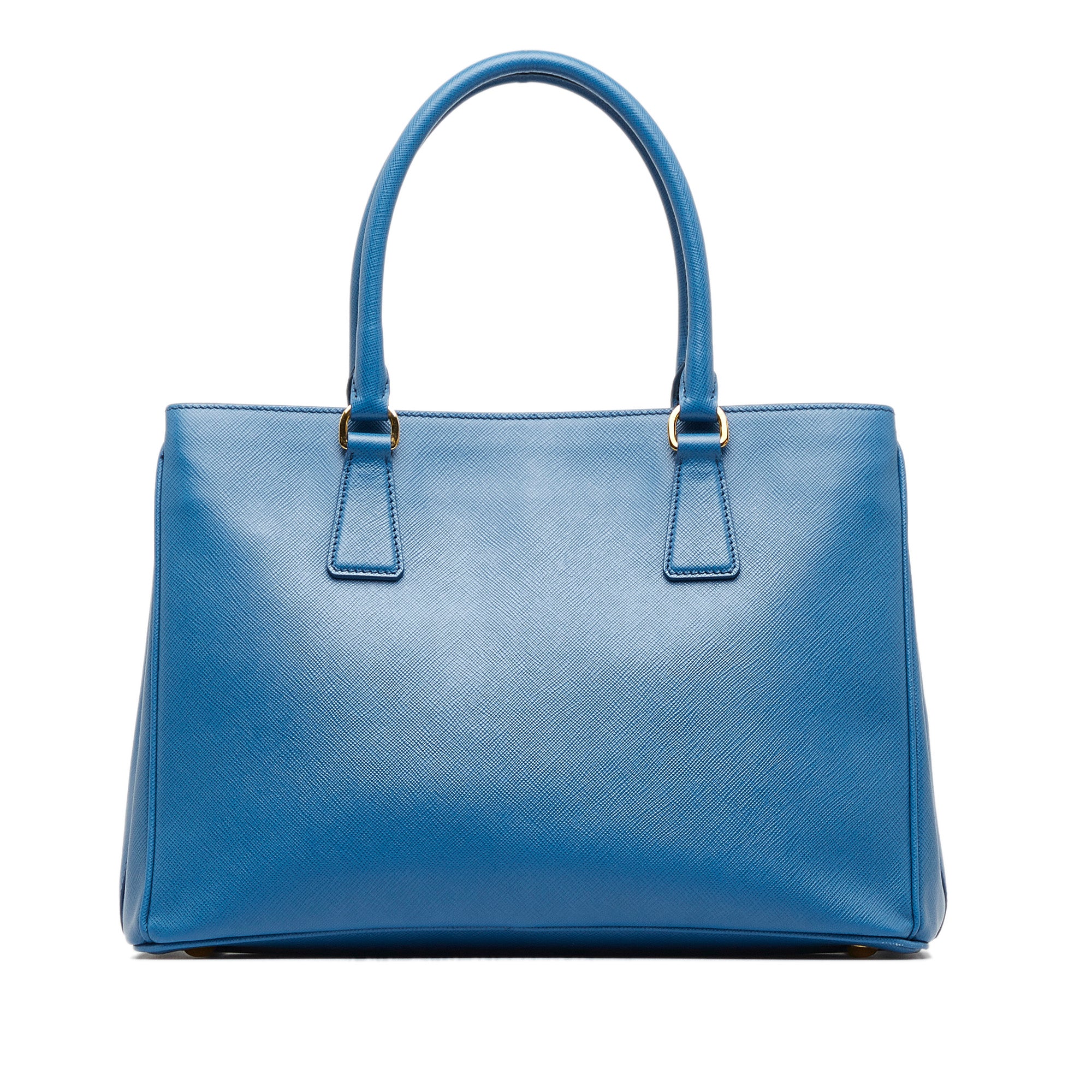 Prada Logo-embossed Drill Tote Bag in Blue | Lyst