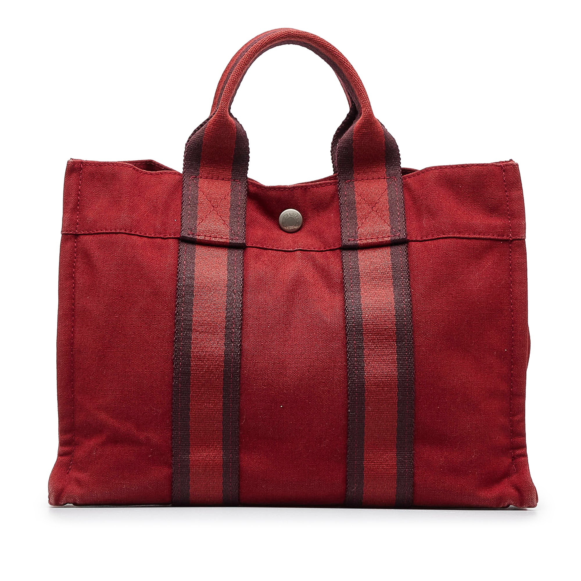 Red Hermes Fourre Tout PM Handbag