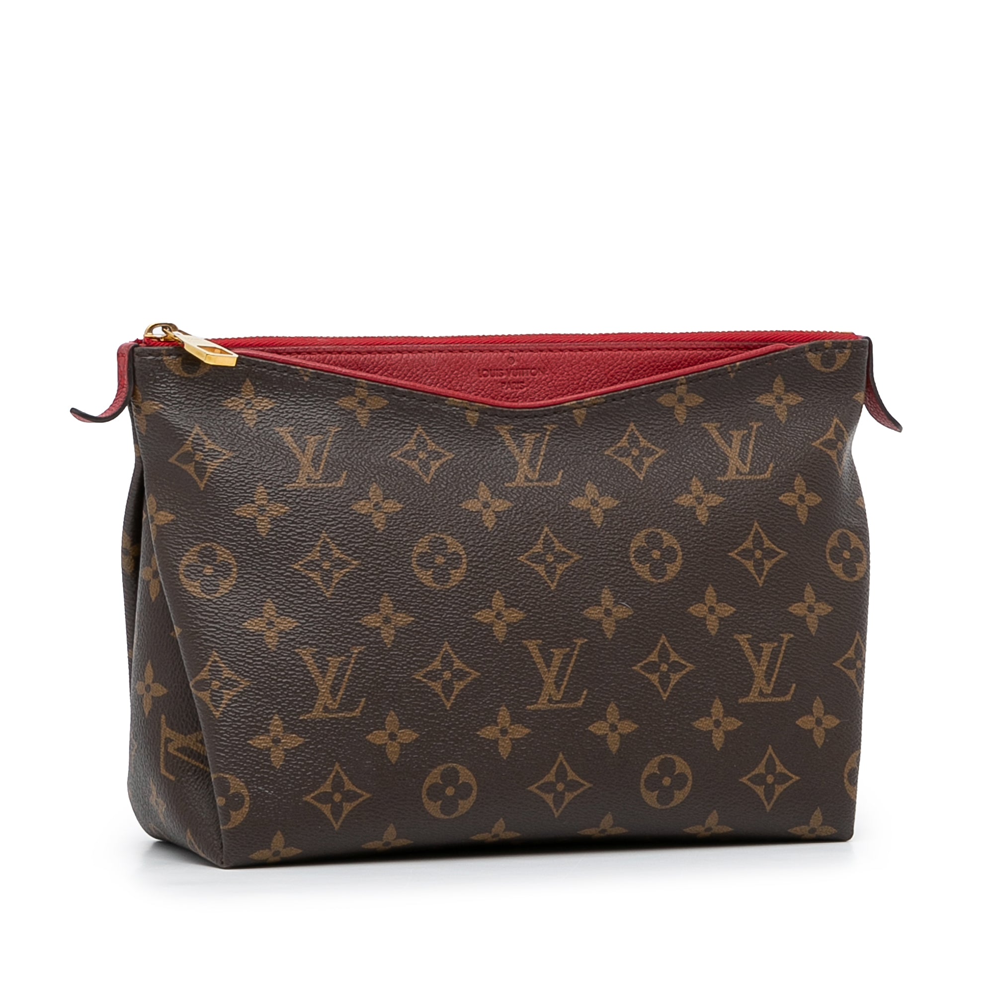 Louis Vuitton Pallas Clutch Monogram Red Canvas Shoulder Bag
