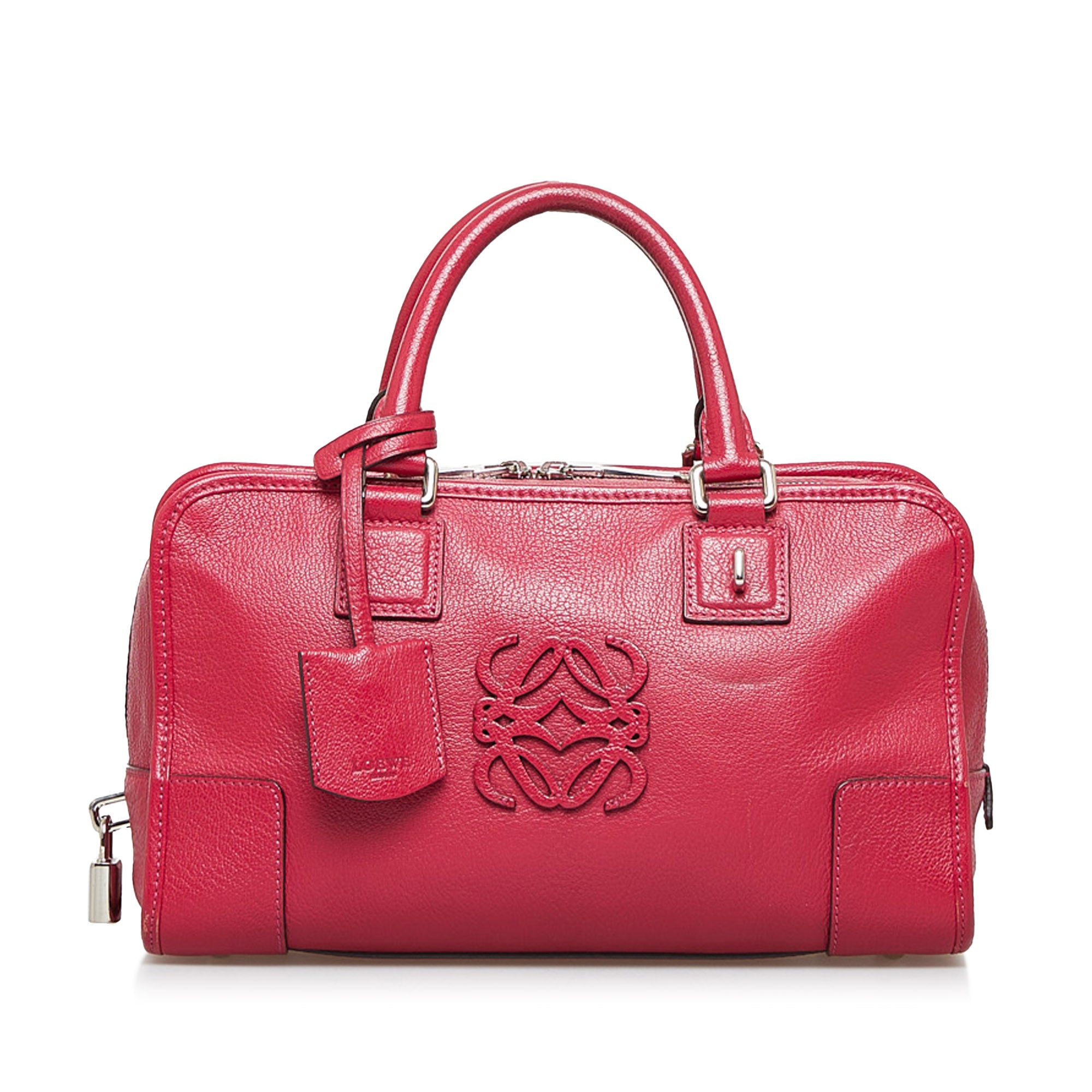 Pink Louis Vuitton Veau Cachemire Soft Lockit PM Satchel