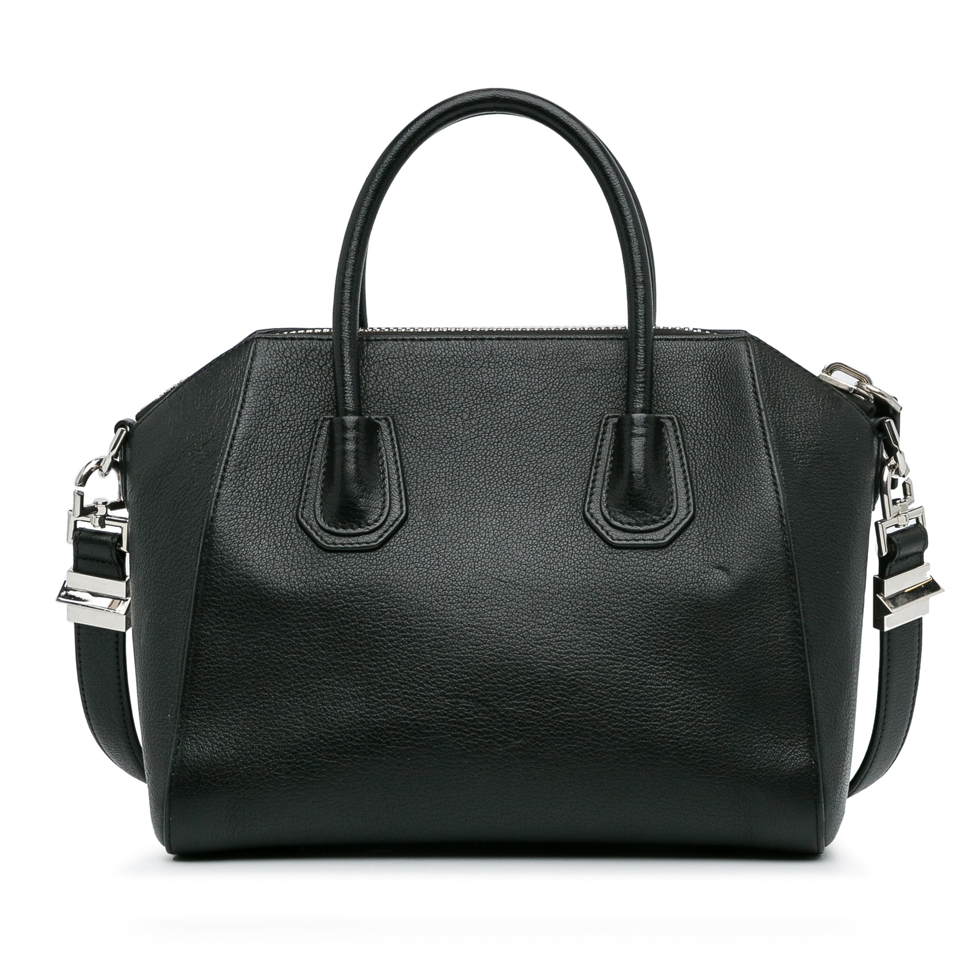 GIVENCHY Antigona Mini Leather Shoulder Bag Black