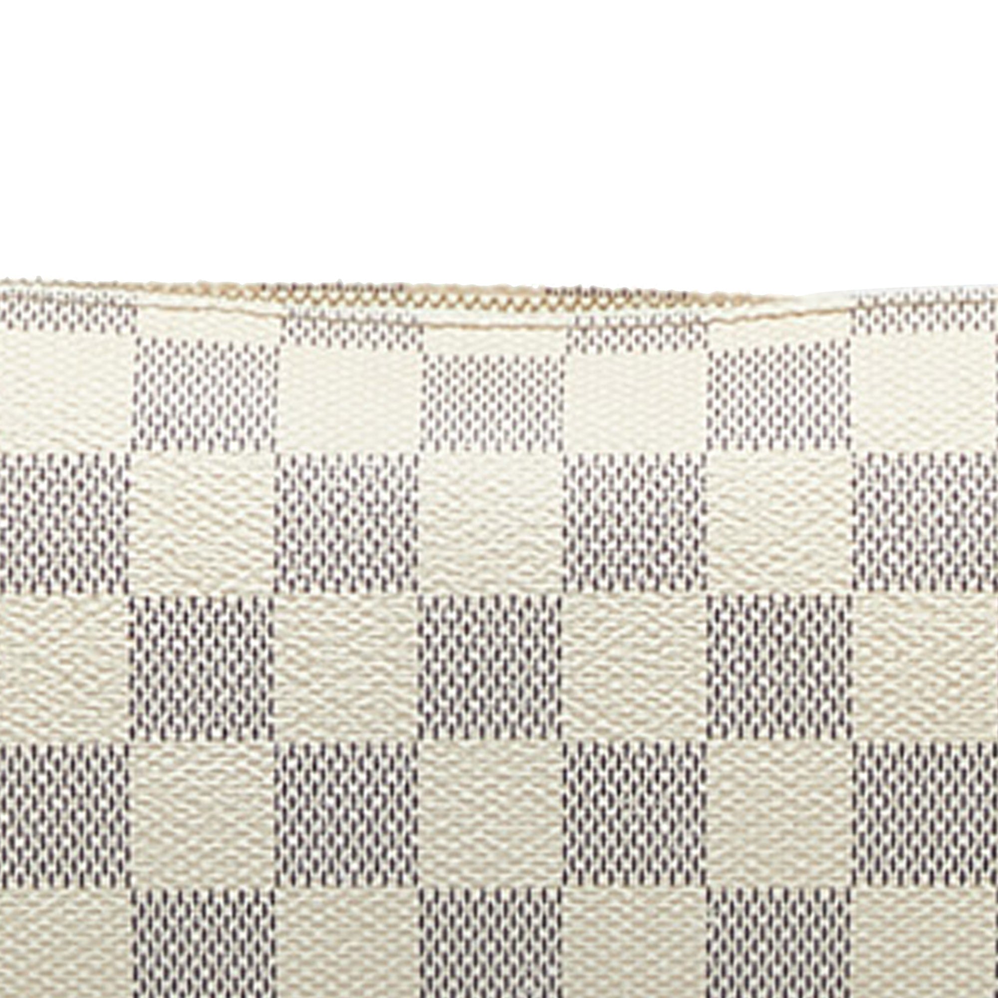 White Louis Vuitton Damier Azur Eva Satchel – Designer Revival