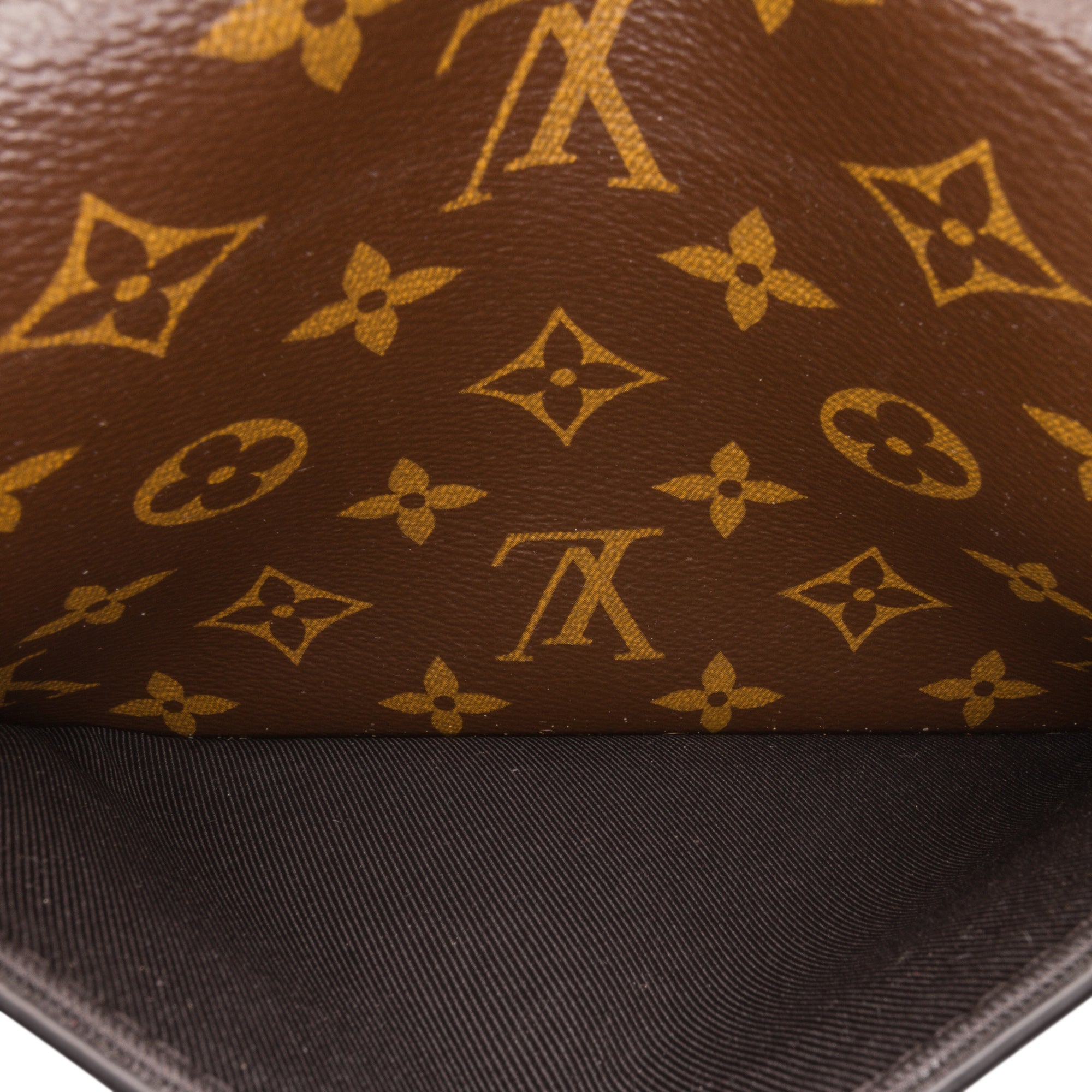 Brown Louis Vuitton Monogram S Lock Sling Belt Bag