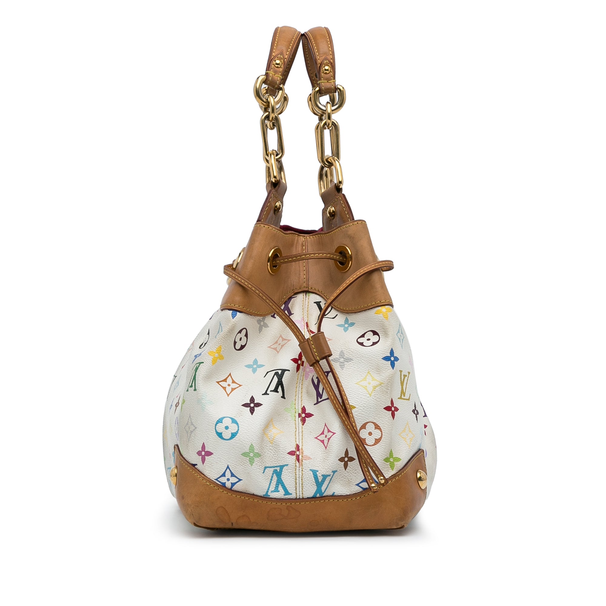 Louis Vuitton White Multicolor Monogram Canvas Ursula Bag