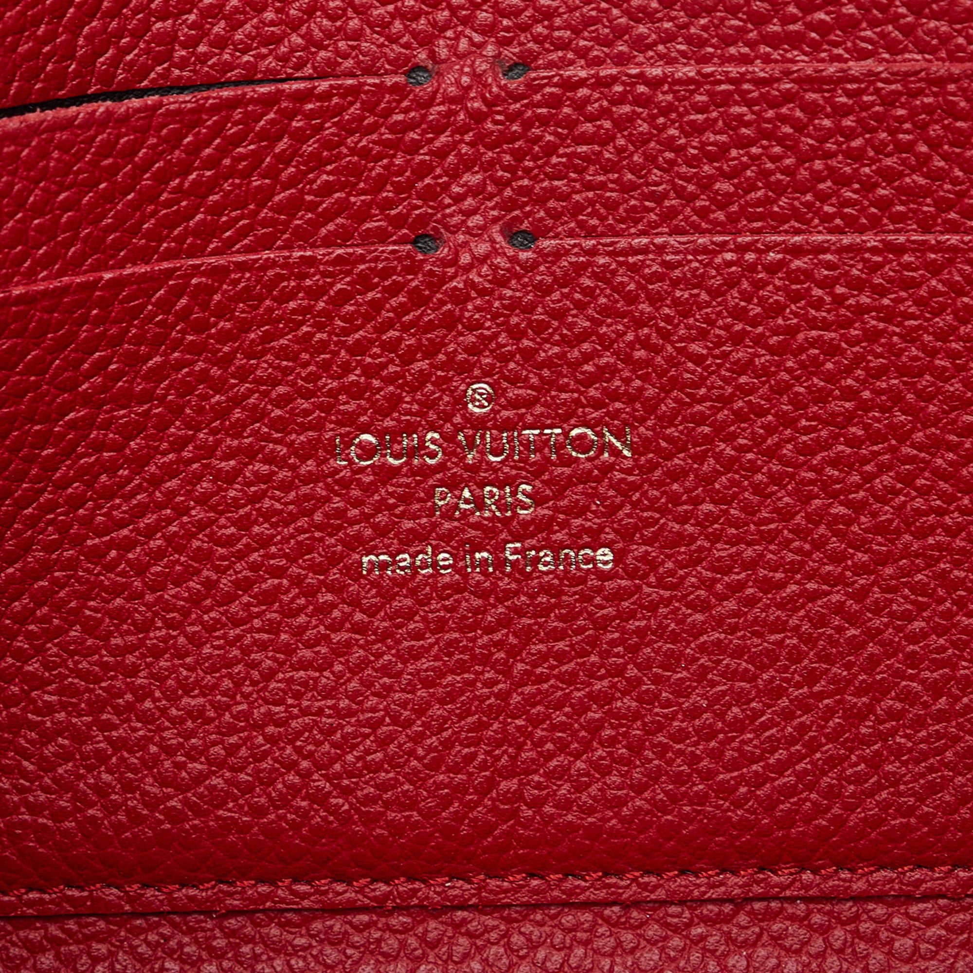 LOUIS VUITTON purse M60547 Zippy wallet Monogram Empreinte Red Red